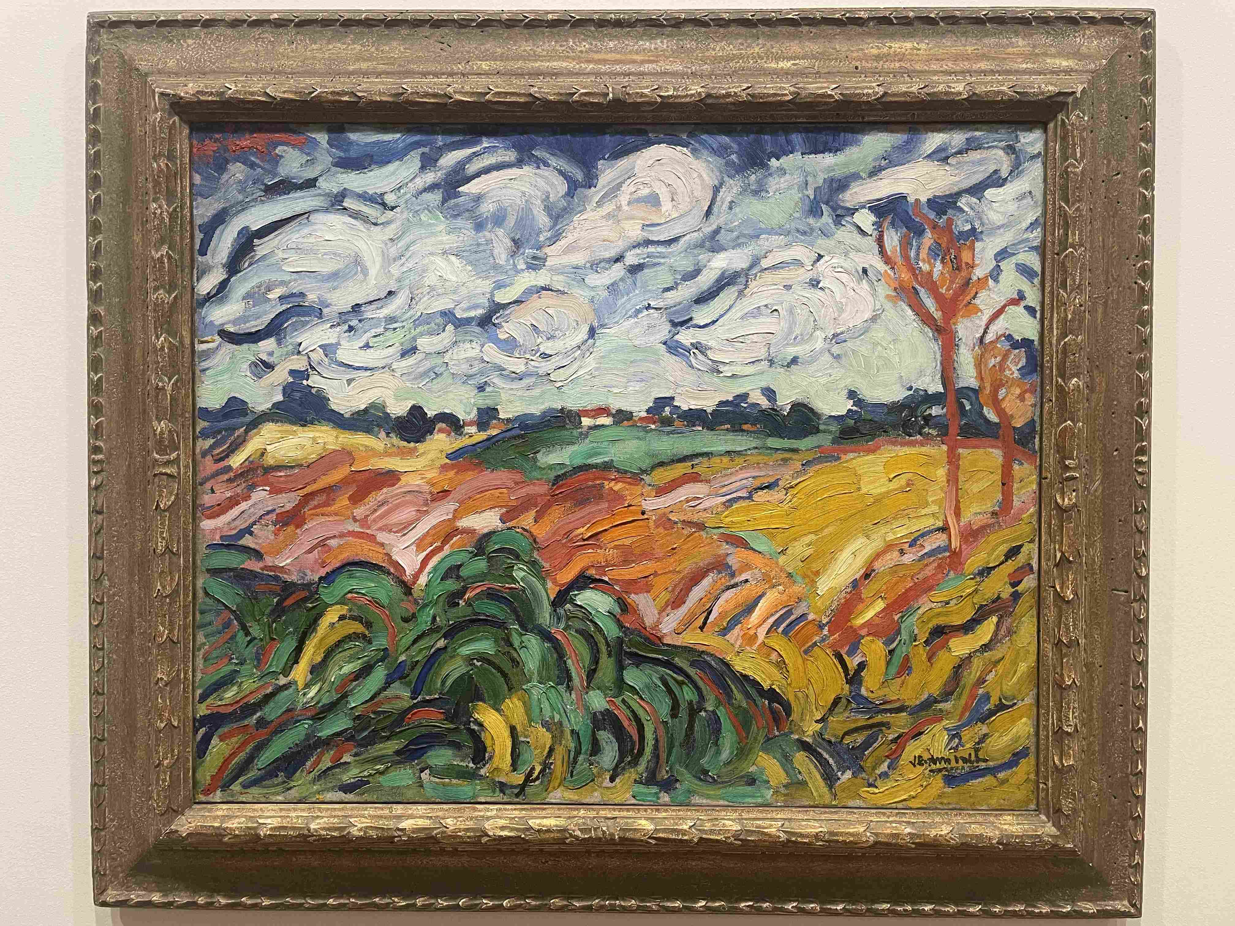 Wheat Field with Sun by Vincent van Gogh (1889)