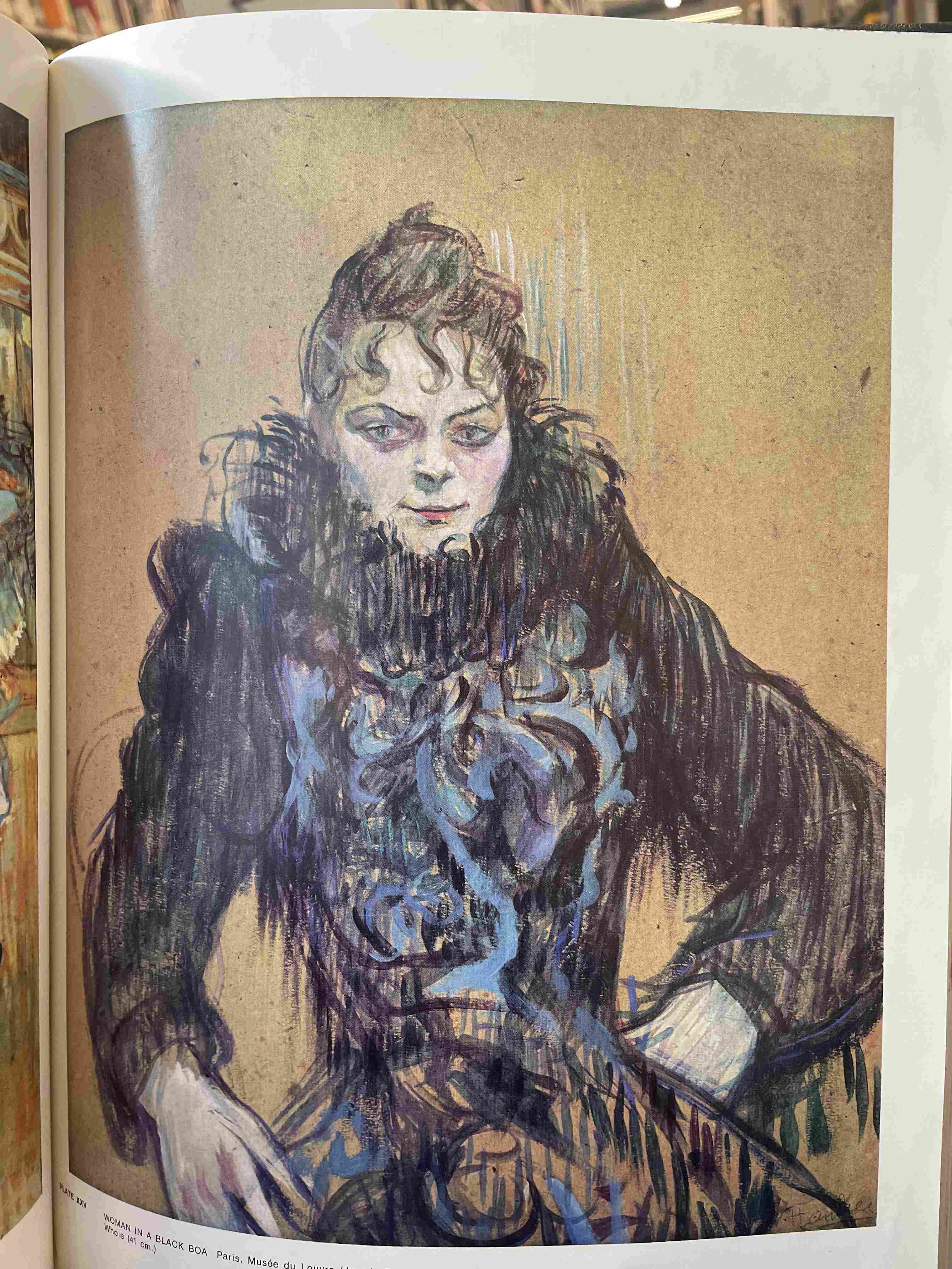 Woman in a Black Boa by Henri de Toulouse-Lautrec (1892)