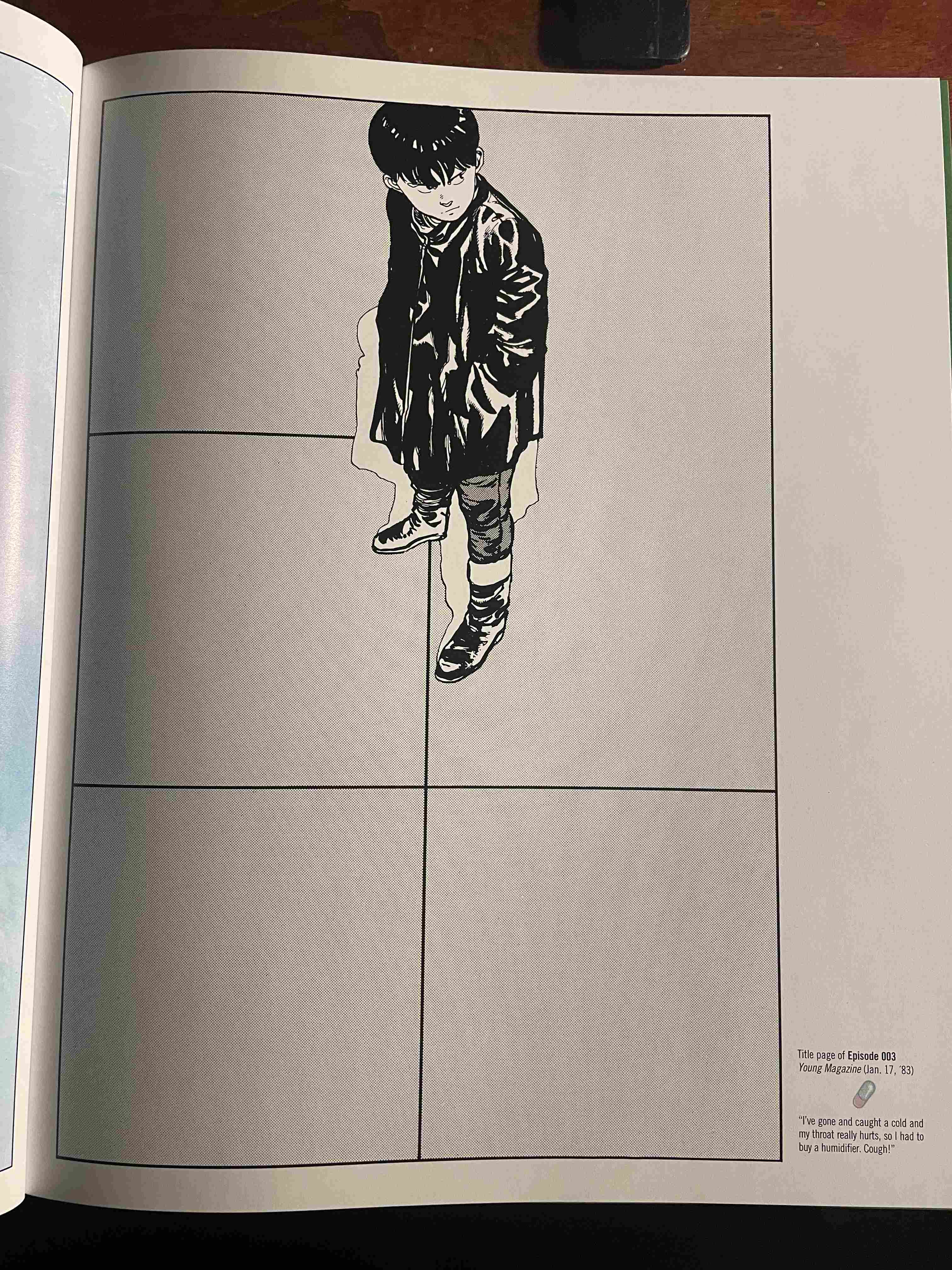 Akira, Title Page of Episode 003 (Young Magazine, Jan. 17, '83) by Katsuhiro Otomo (1983)