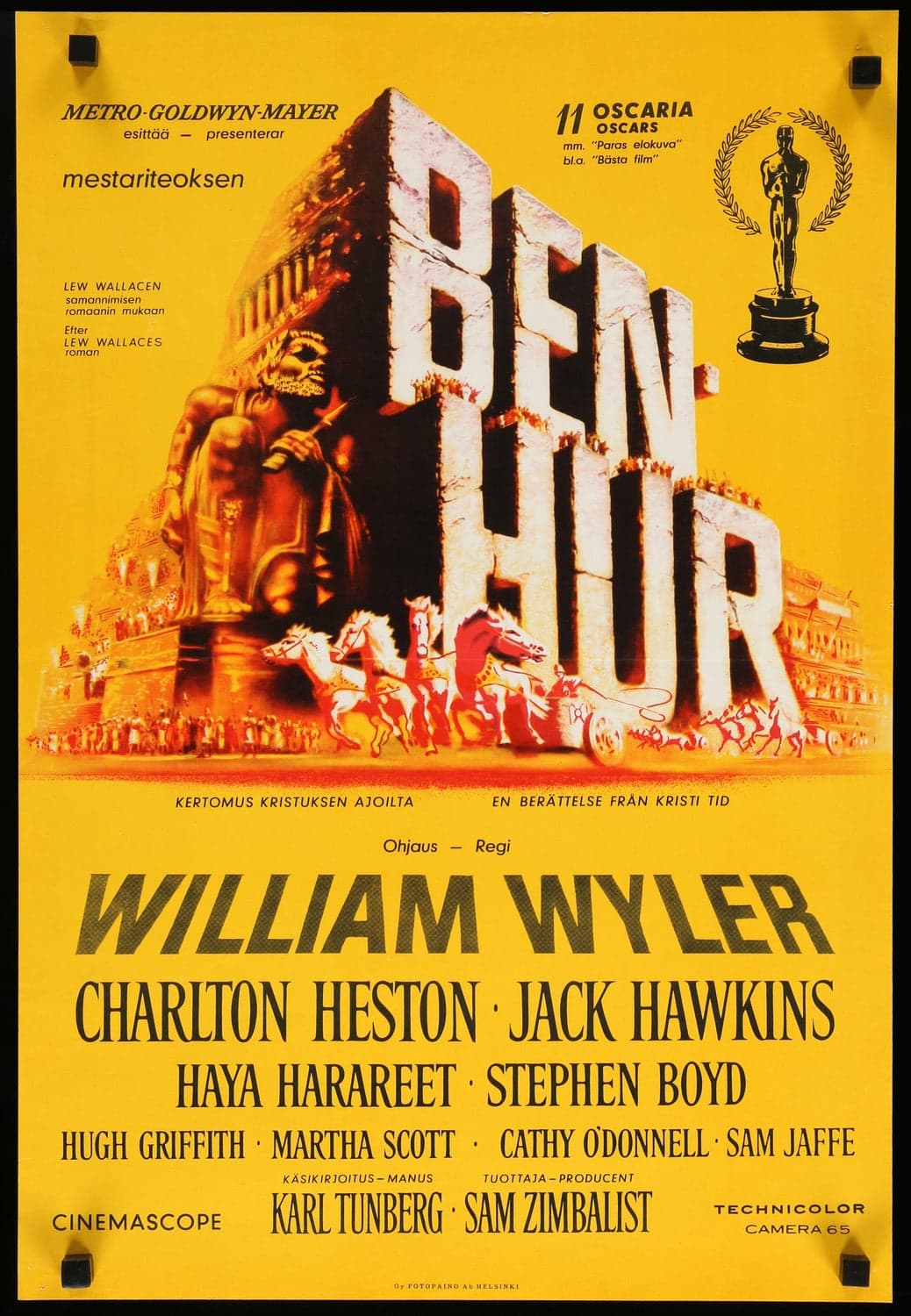 Ben-Hur (Finnish original film art) (1960)