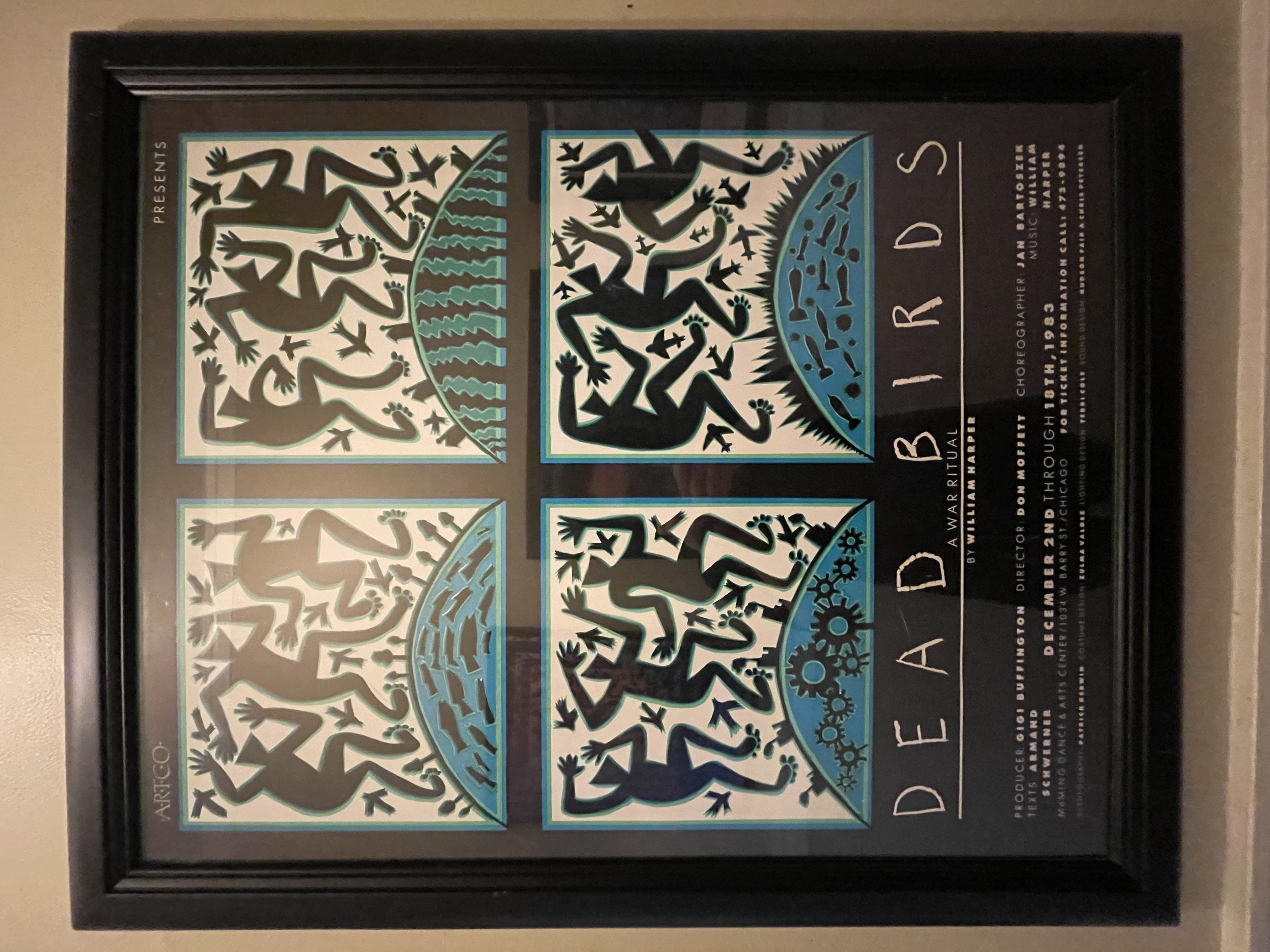 Dead Birds: A War Ritual Poster by Keith Haring (1983)