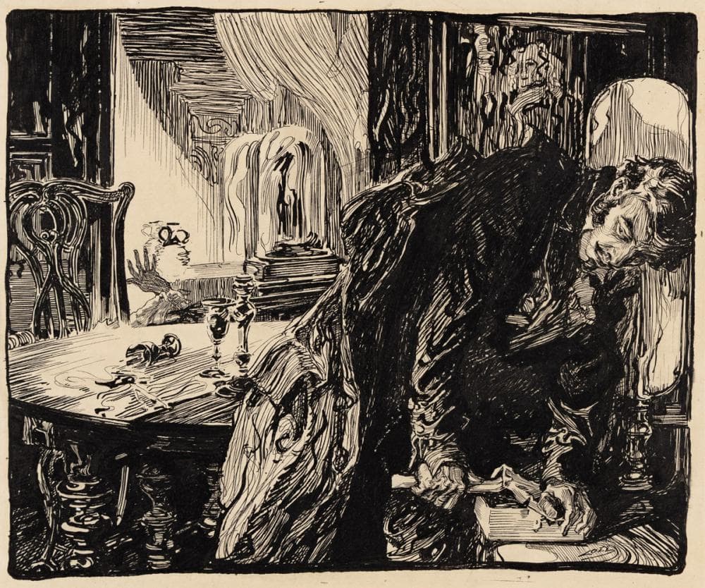 Der Untergang des Hauses Usher by Alfred Kubin (1908)