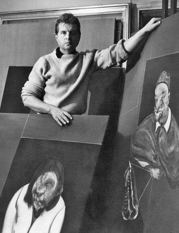 Francis Bacon in his studio by Cecil Beaton (1960)