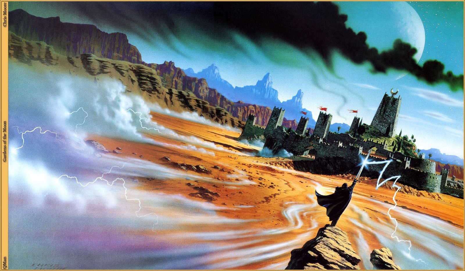 Gardens of the Moon (Book Cover) by Chris Moore (1999)