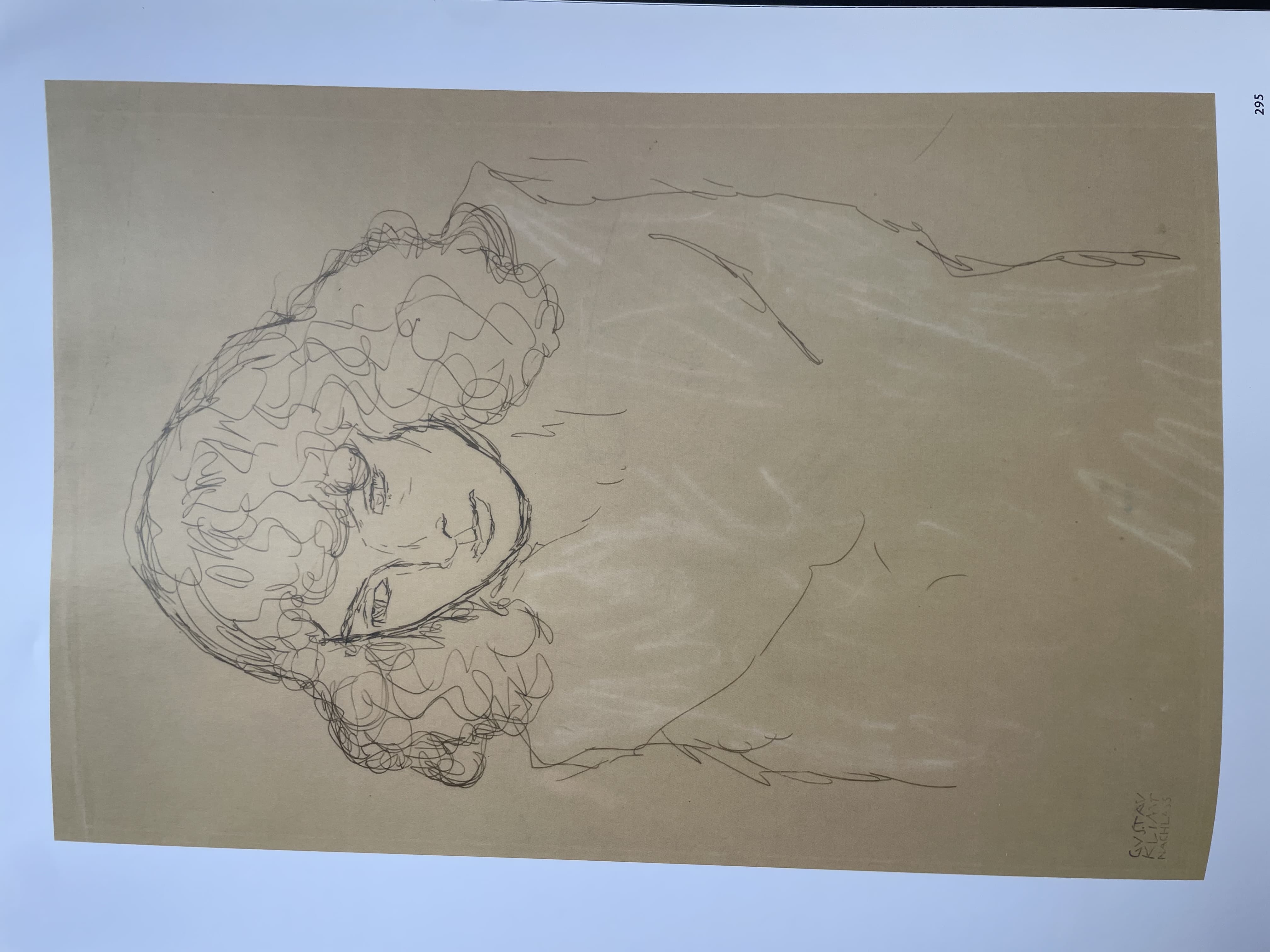 Head of a Woman by Gustav Klimt (c. 1917)