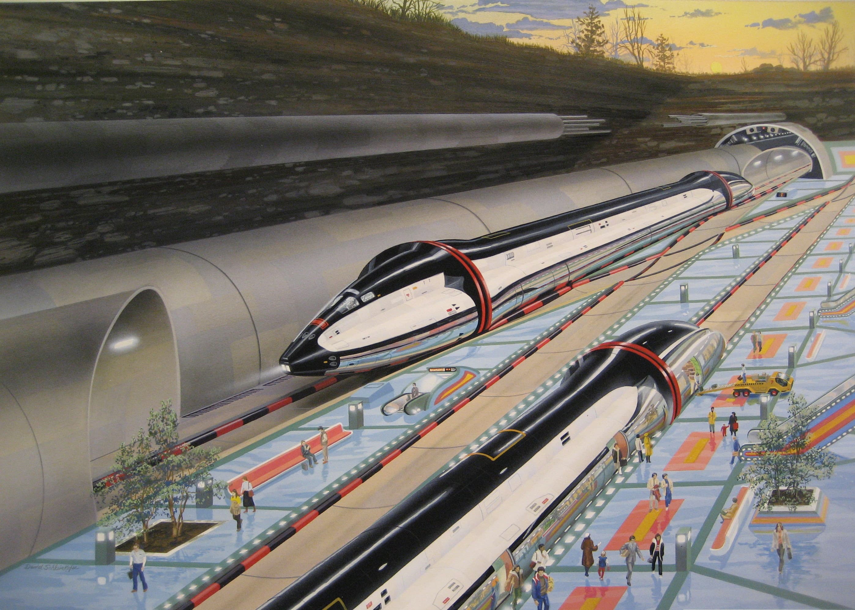 High Speed Ground Transportation System Concept by David S. Schlinke (1978)