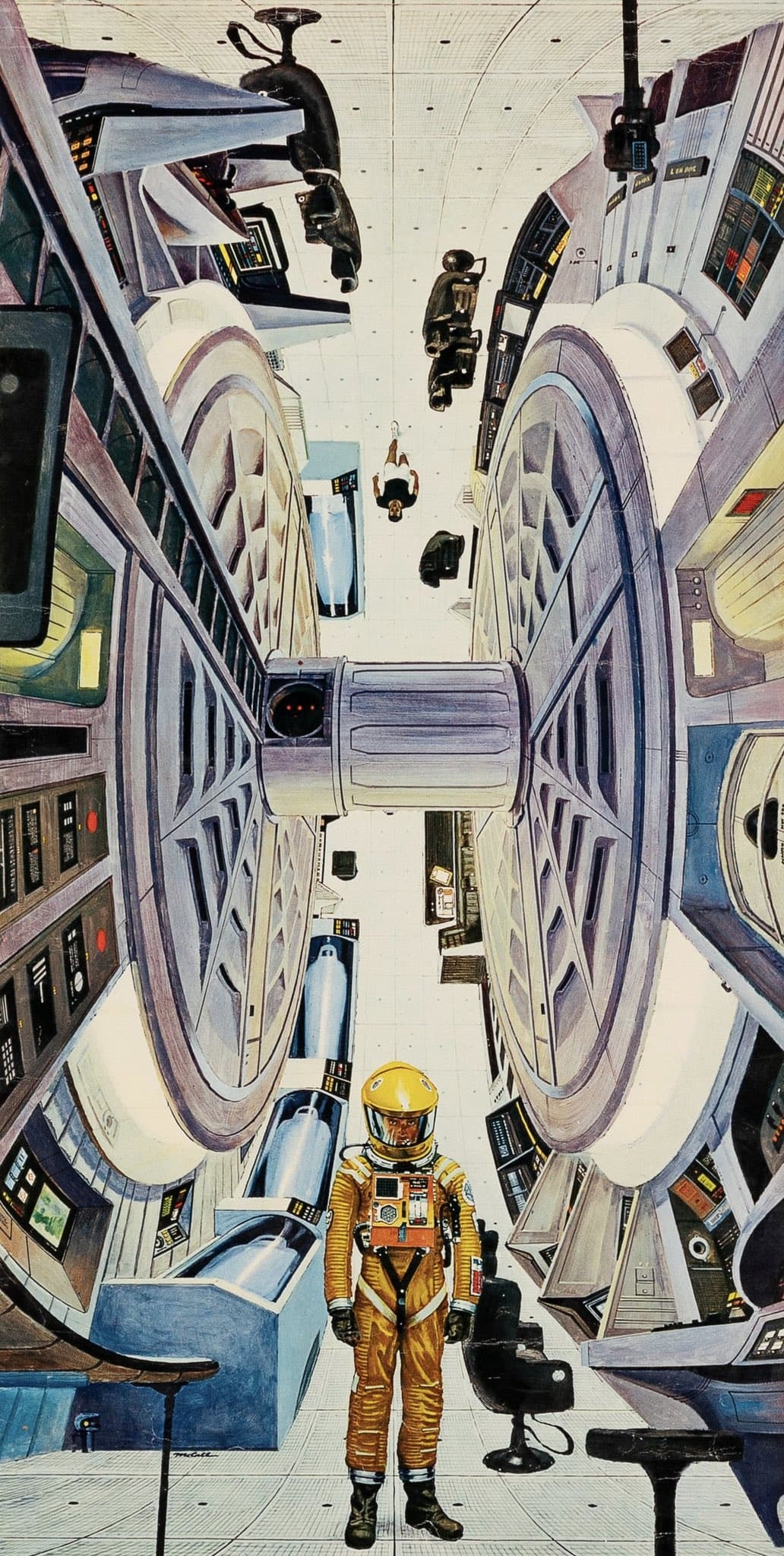Interior of Discovery One by Robert McCall (1968)