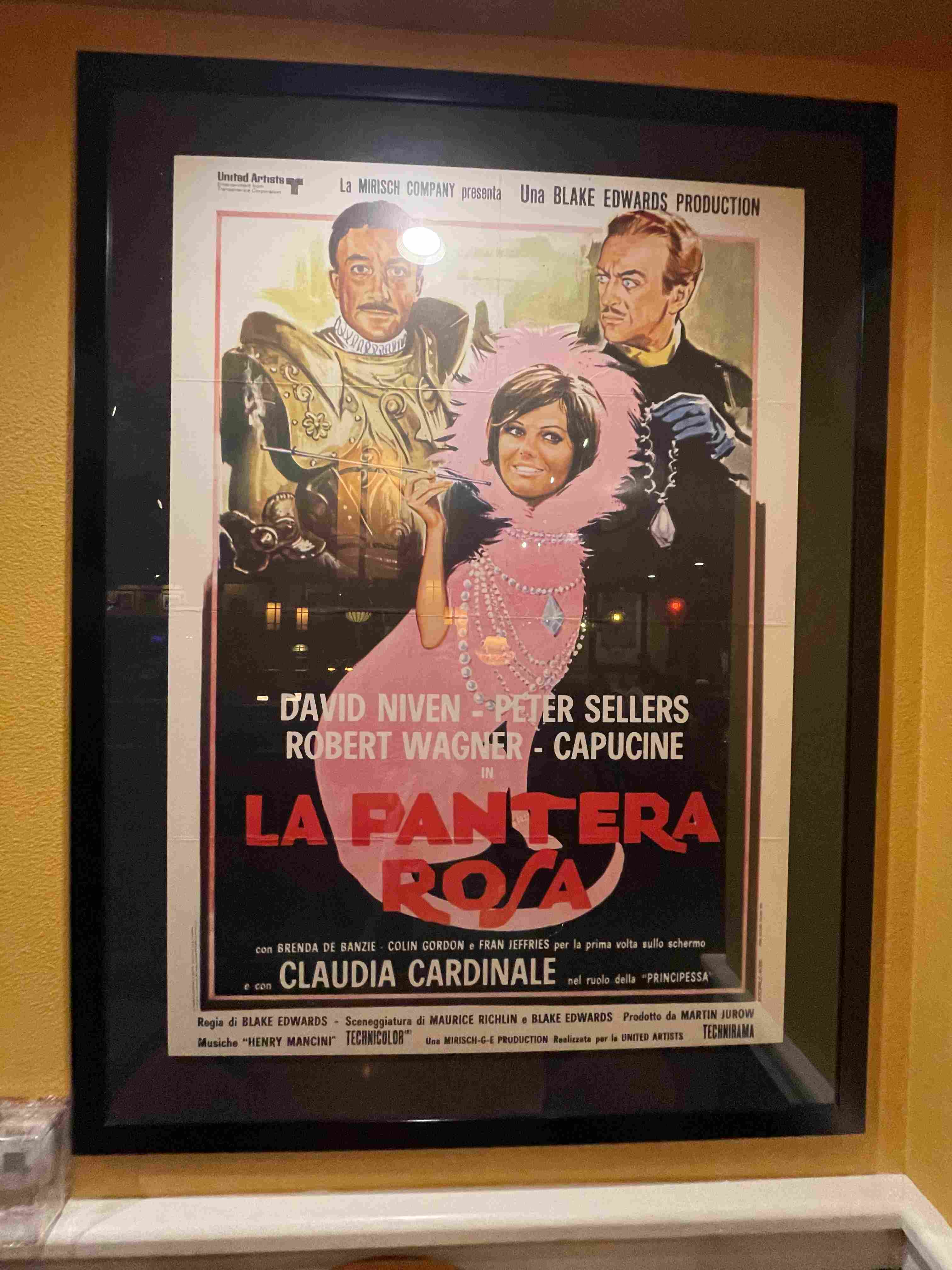 Italian Movie Poster for La Pantera Rosa (1963)