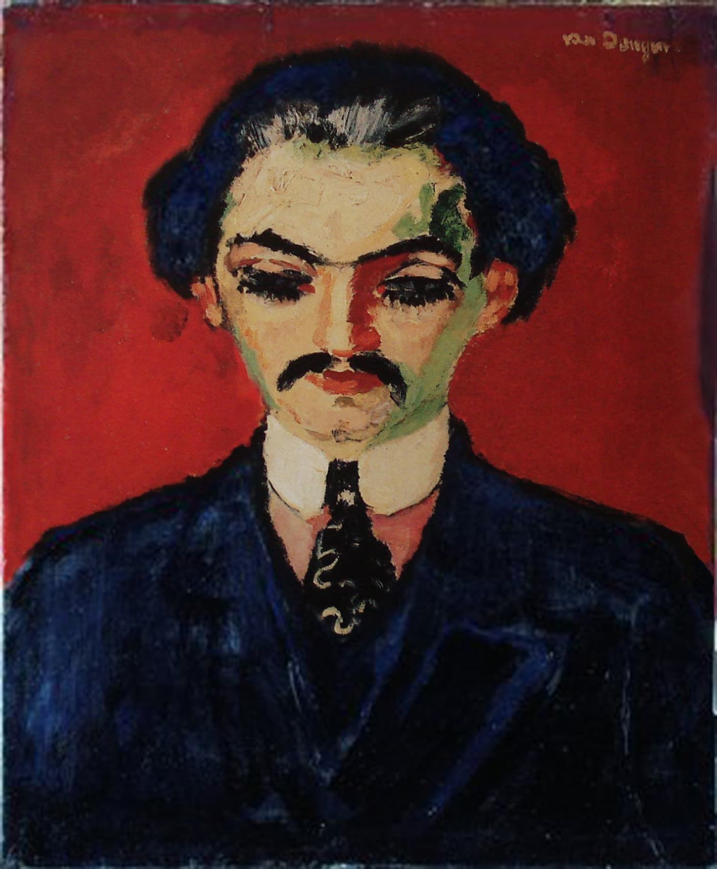 kees van dongen portrait of max pechstein (1910)