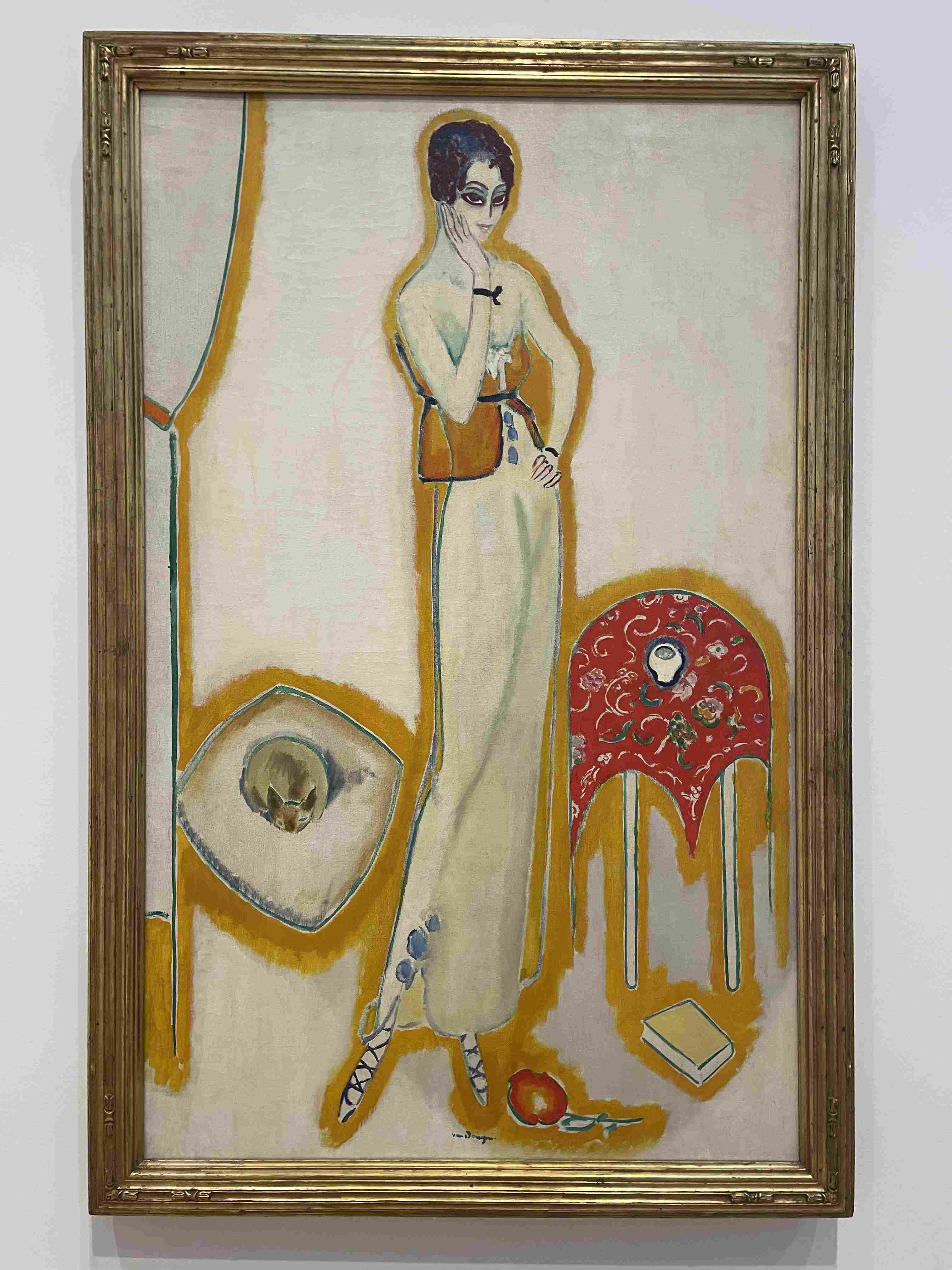 La Femme au chat (Woman with a Cat) by Kees van Dongen (c. 1920)