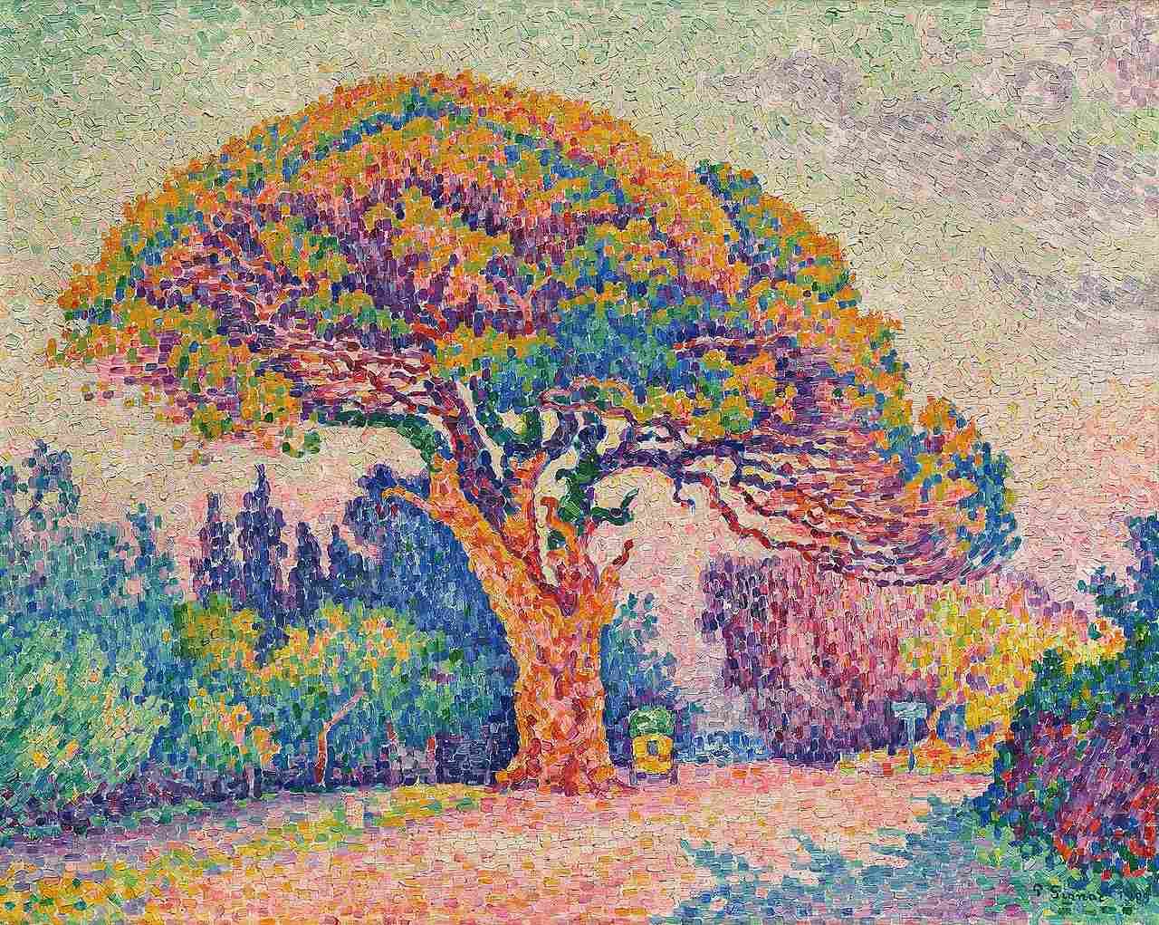 Le Pin de Saint-Tropez by Paul Signac (1909)