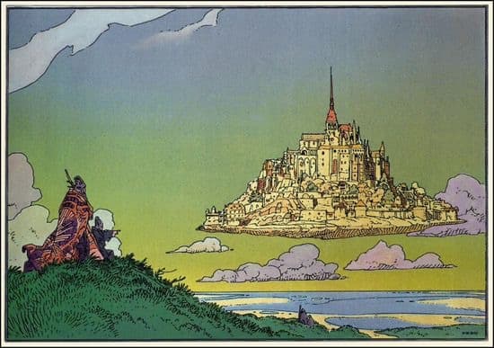 Mont Saint-Michel in the Air by Winsor McCay (1909)