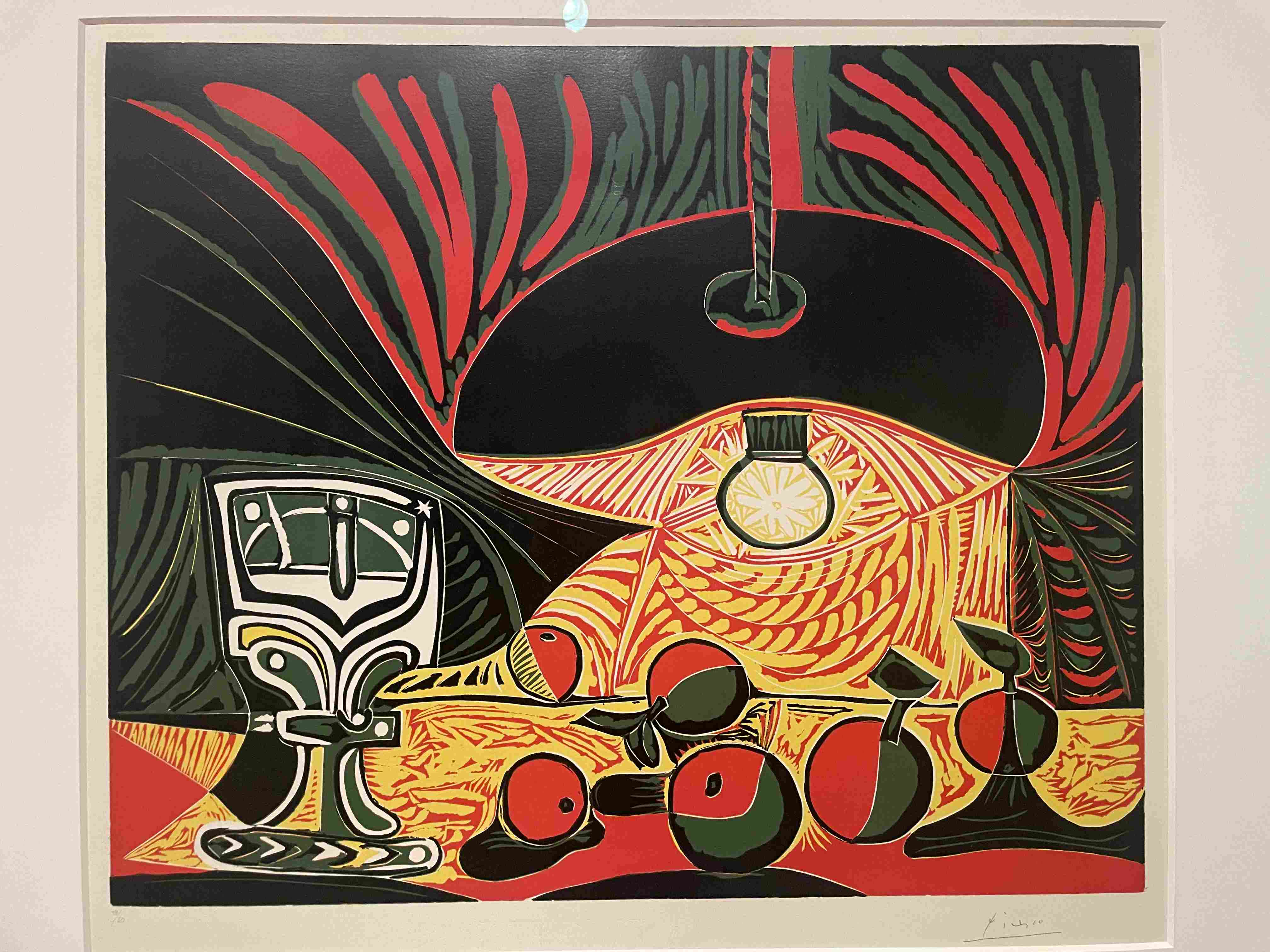 Nature morte sous la lampe by Pablo Picasso (1962)