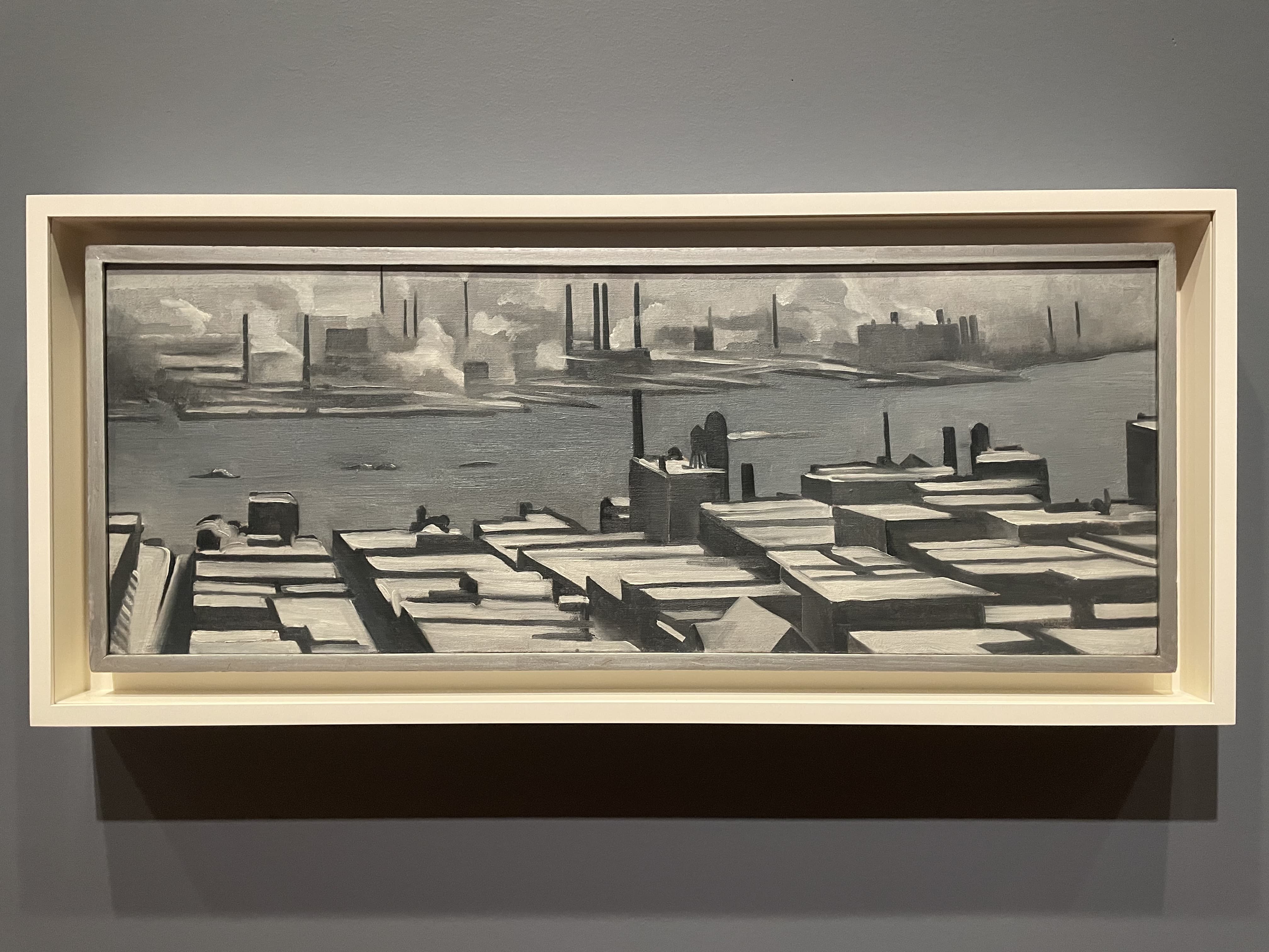 New York, The Waterfront by George Ault (1922)