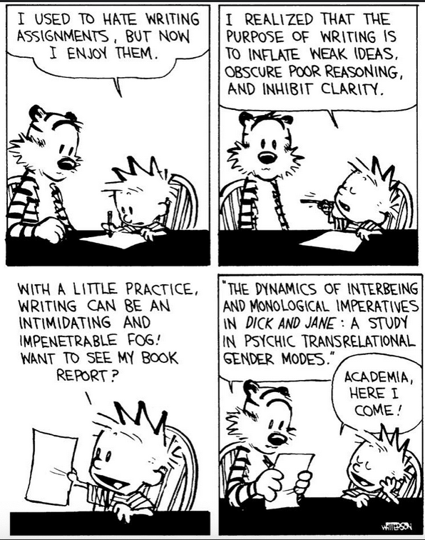 October 26, 1992 (Calvin on Writing Assignments) by Bill Watterson (1992)
