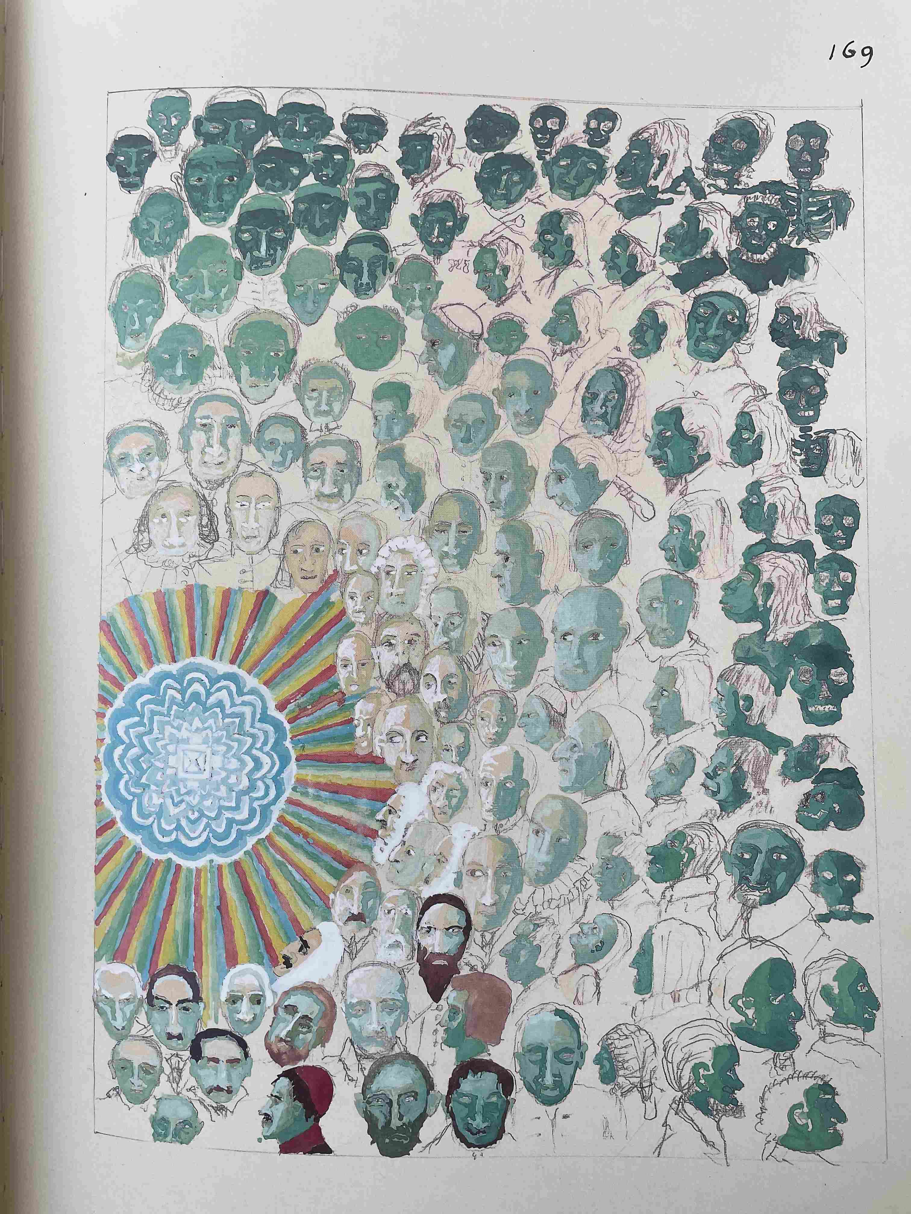 Page 169 from the volume Geographische und allgmeine Hefte by Adolf Wölfli (c. 1010–1912)