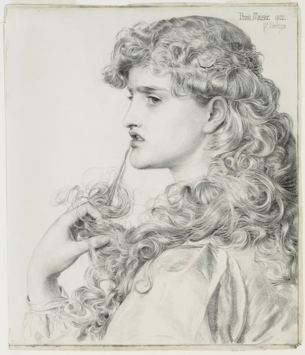 philip sonkys portrait study of a woman froud maisir (1902)