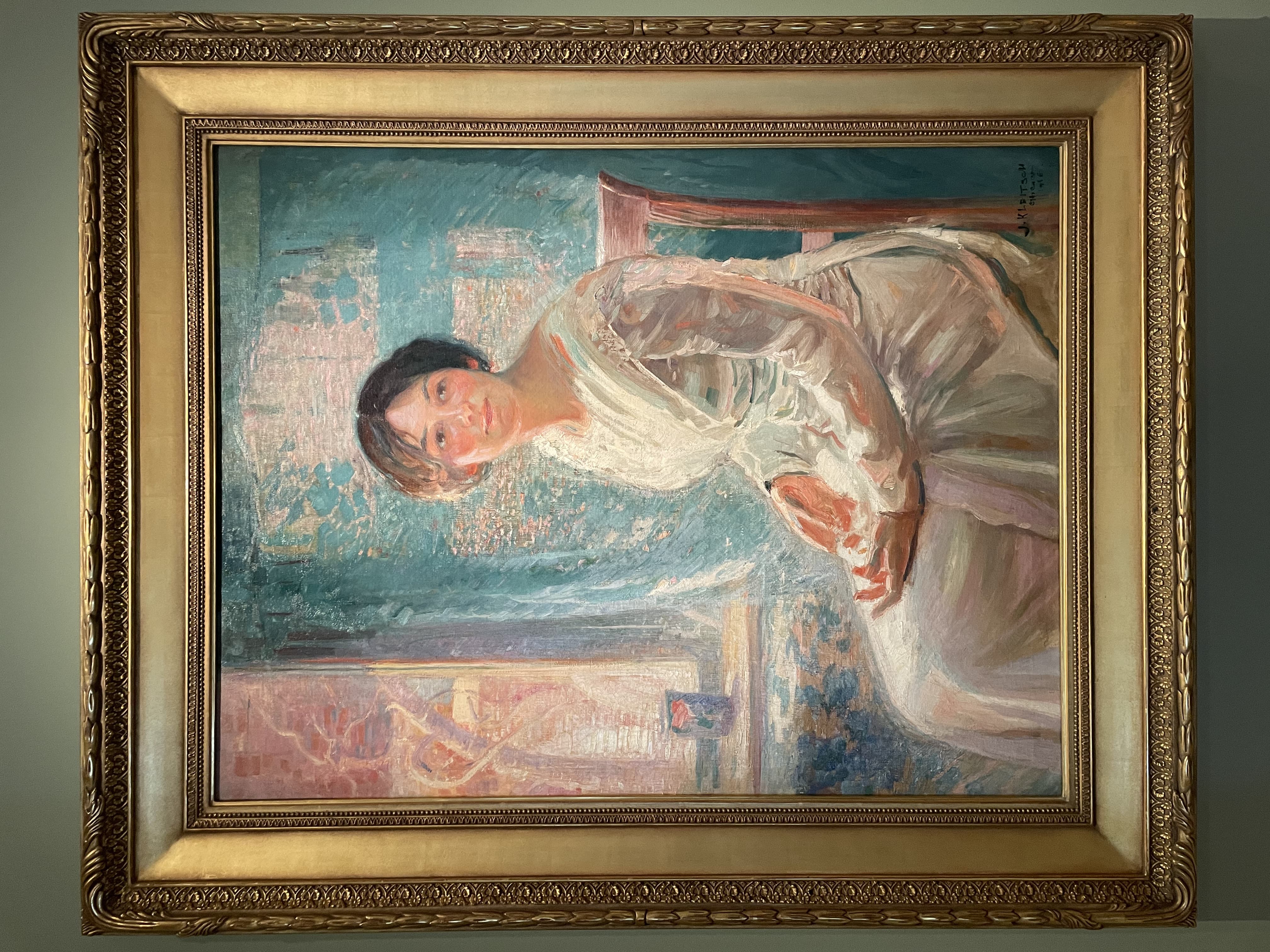 Portrait of Marie Kleitsch by Joseph Kleitsch (1916)
