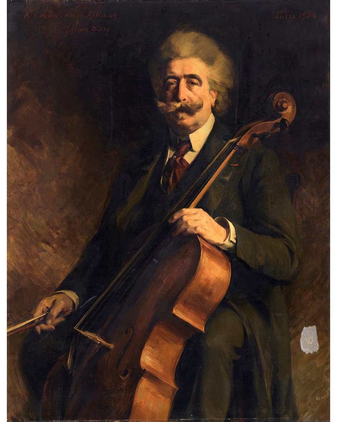 Portrait of the Cellist Robert Kollman by Julian Story (1904)