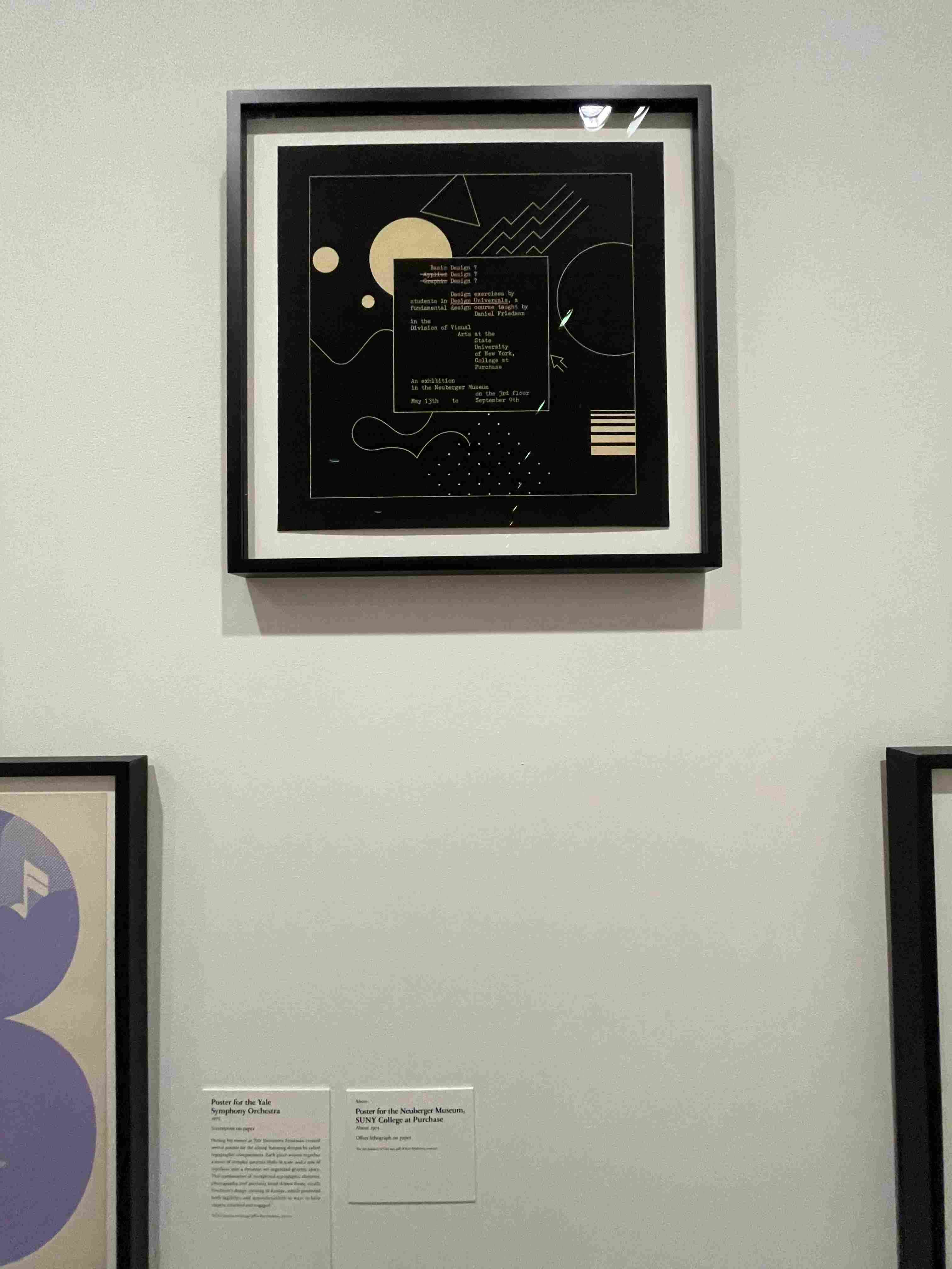 Poster for the Neuberger Museum, SUNY College at Purchase by Daniel Friedman (1979)