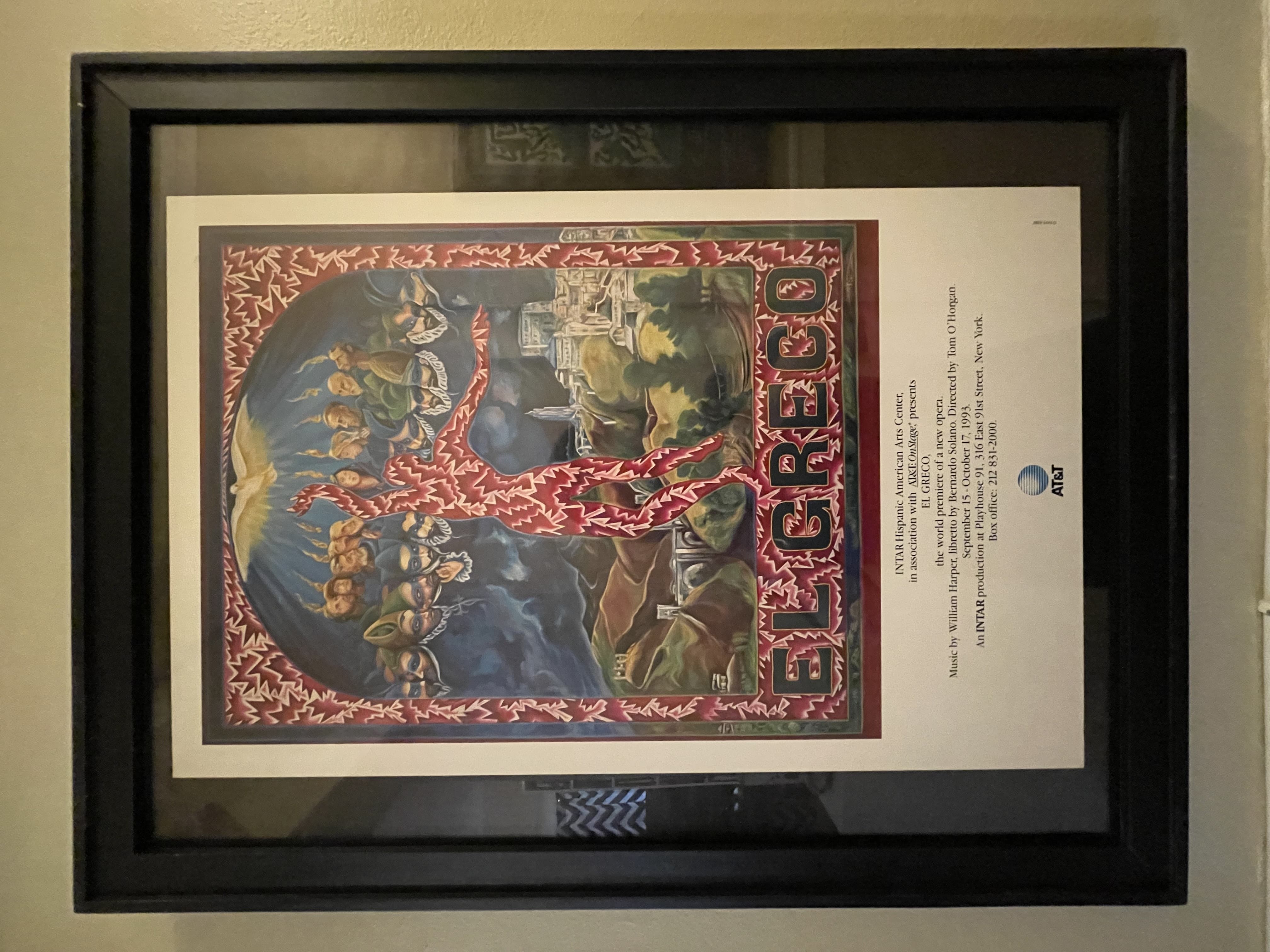 Poster for the opera El Greco by Jorge Fick (1993)