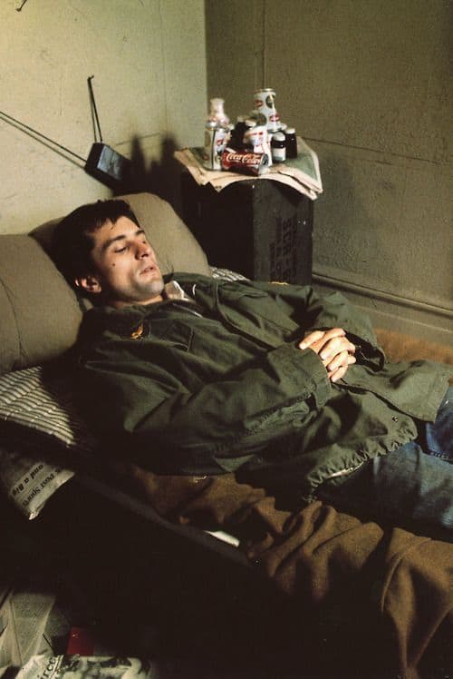 Robert De Niro as Travis Bickle, Taxi Driver by Steve Schapiro (1975)