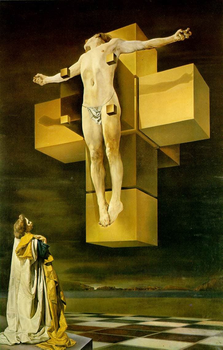 salvador dal corpus hypercubus (1954)