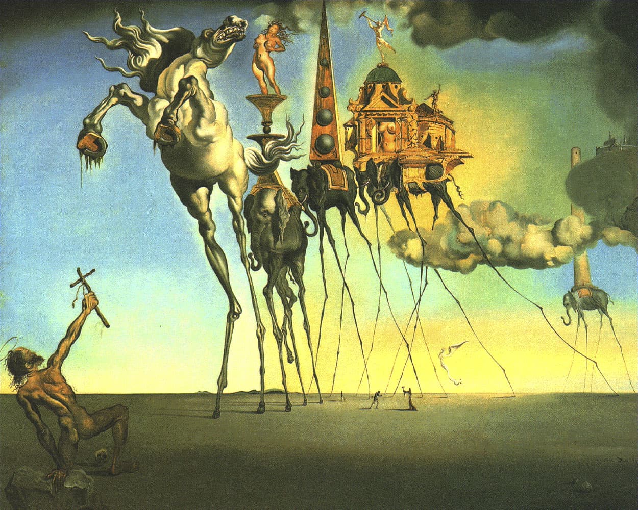 salvador dal the temptation of saint anthony (1946)