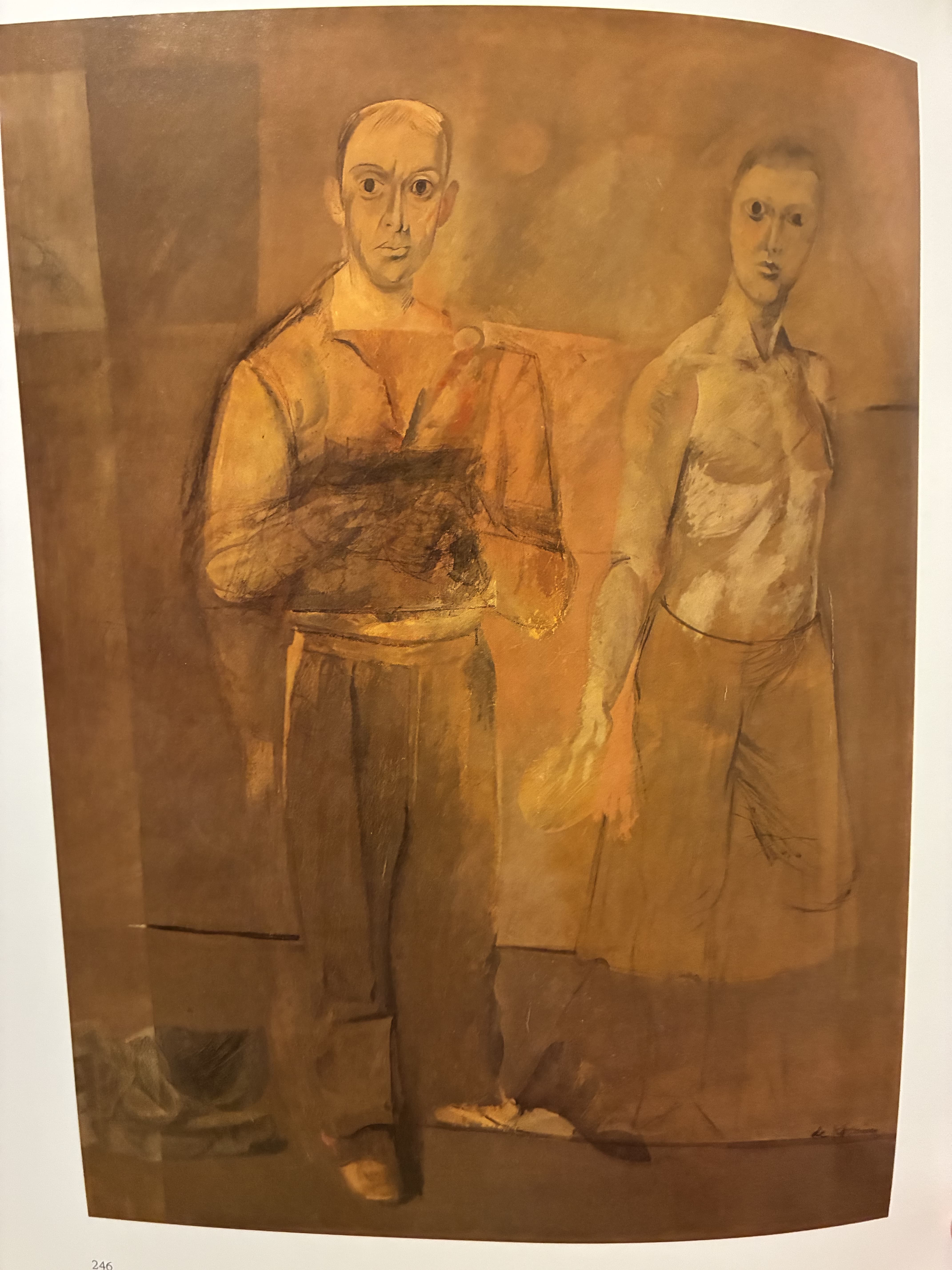 Self-Portrait with Brother by Giorgio de Chirico (1923)