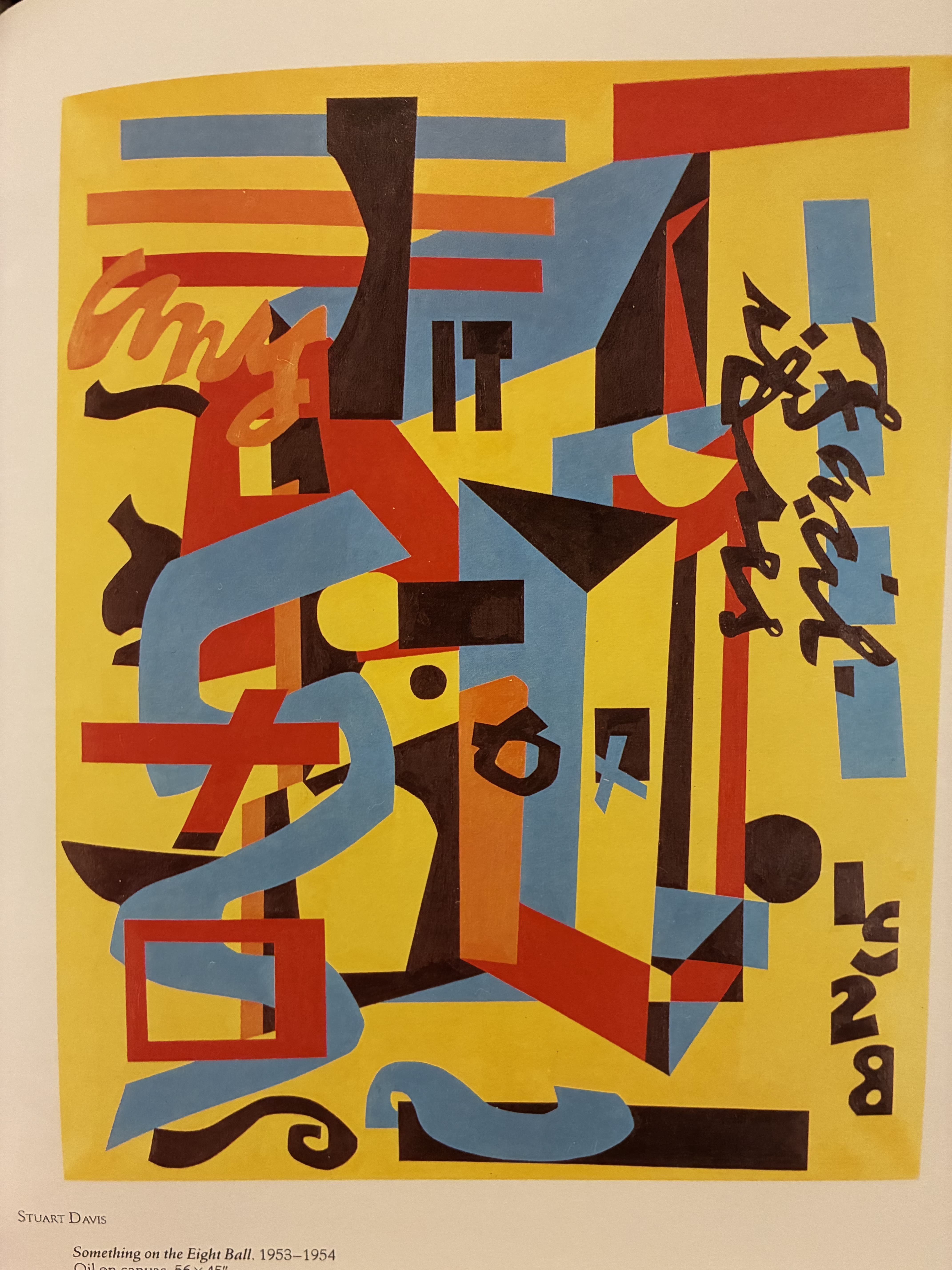 Something on the Eight Ball by Stuart Davis (1953–1954)