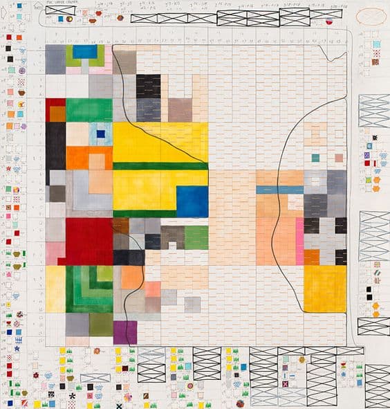 Study for Wheatfield - A Confrontation: Battery Park Landfill, Downtown Manhattan by Agnes Denes (1982)