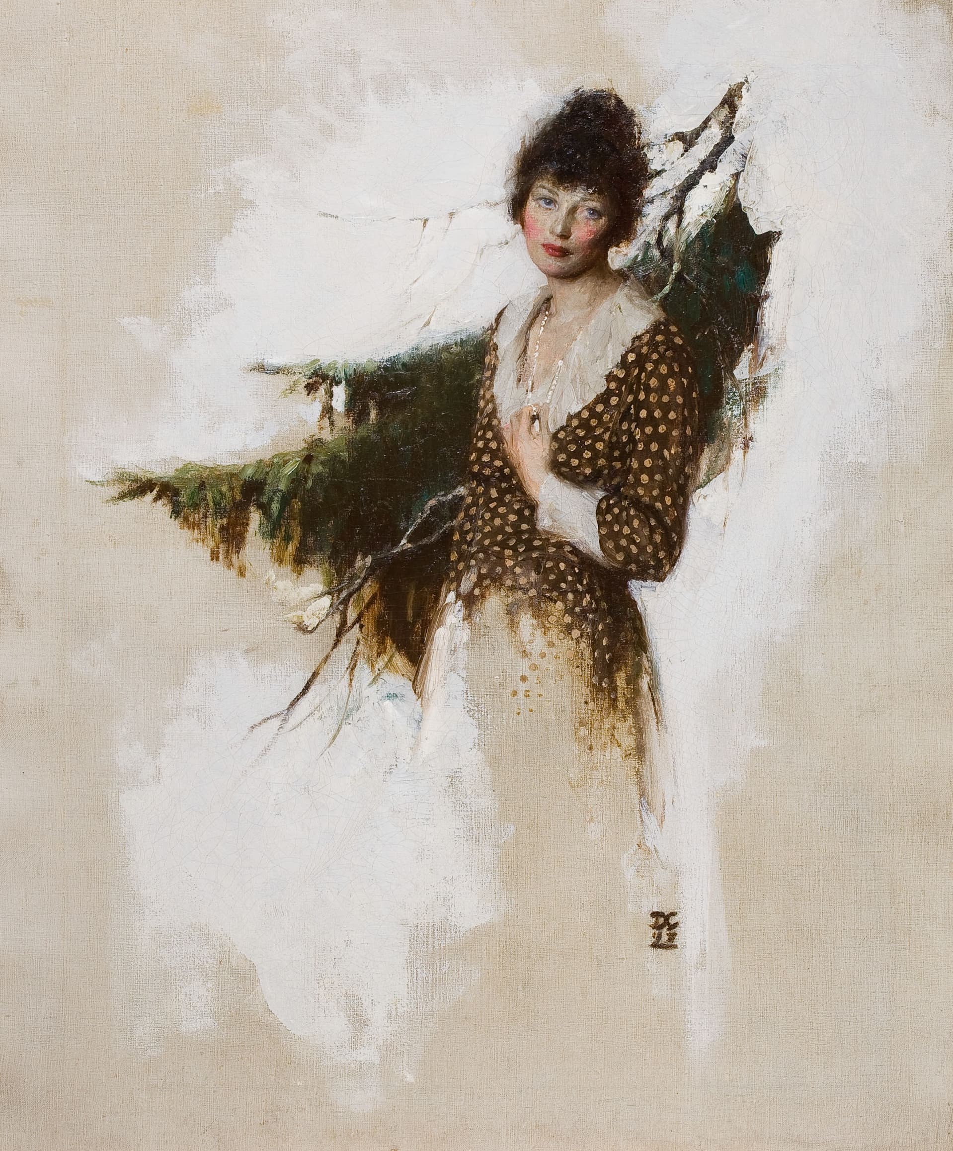 The Brown Dress by Dean Cornwell (c. 1918)