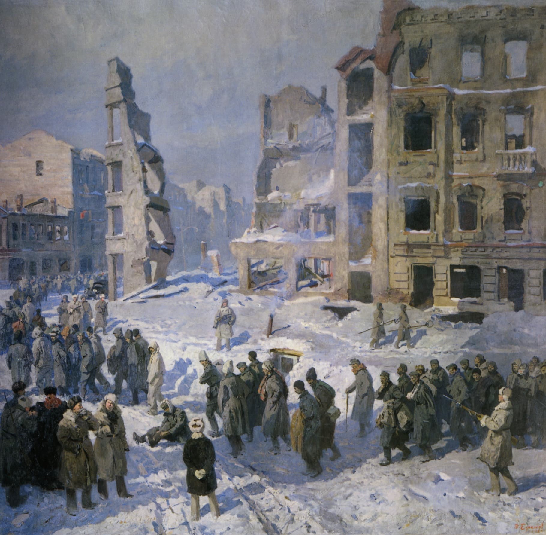 The Capture of Field Marshal Paulus by Boris Efimovich Efimov (1943)