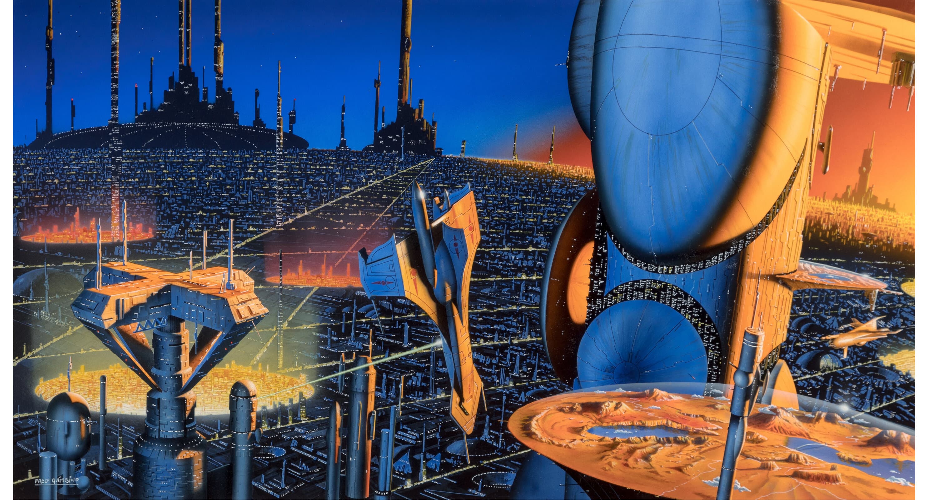 The City and the Stars by Fred Gambino (1988)