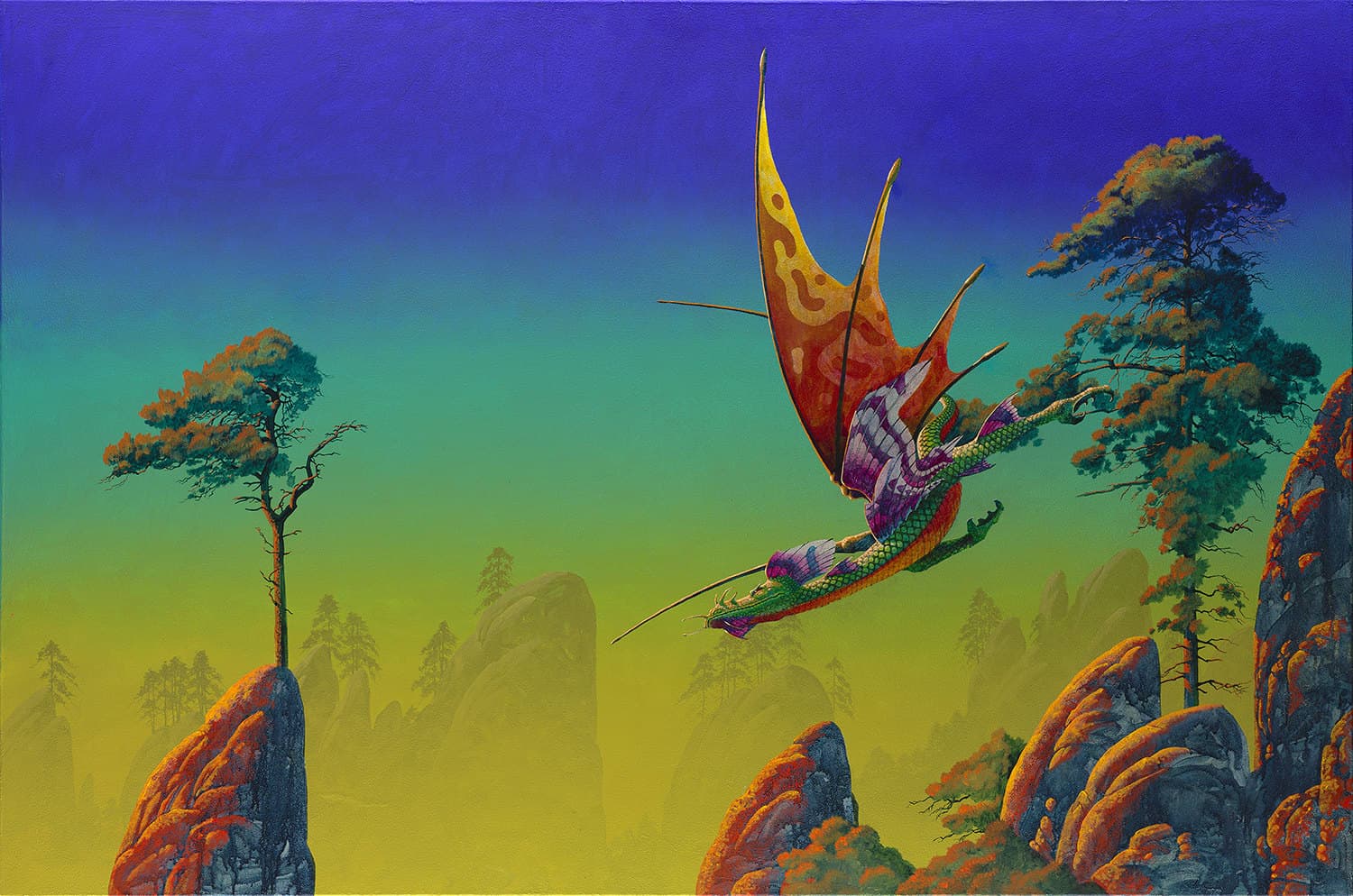 The Dragon of the Lost Sea by Michael Whelan (1982)