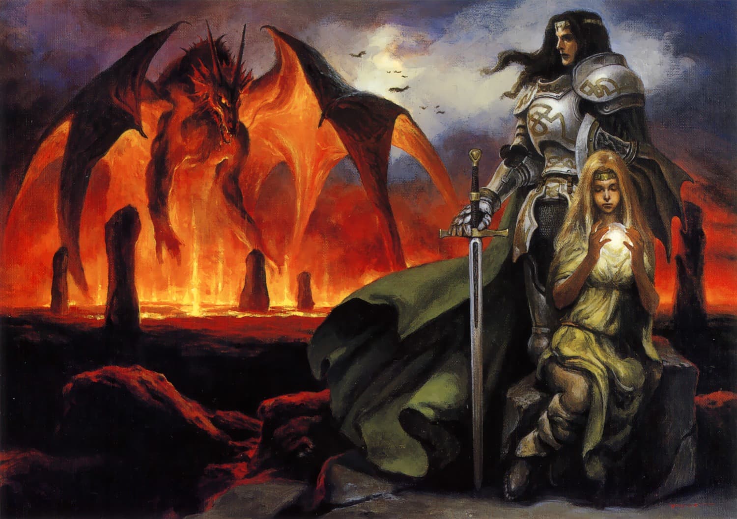 The Dragon's Lair by Larry Elmore (1990)