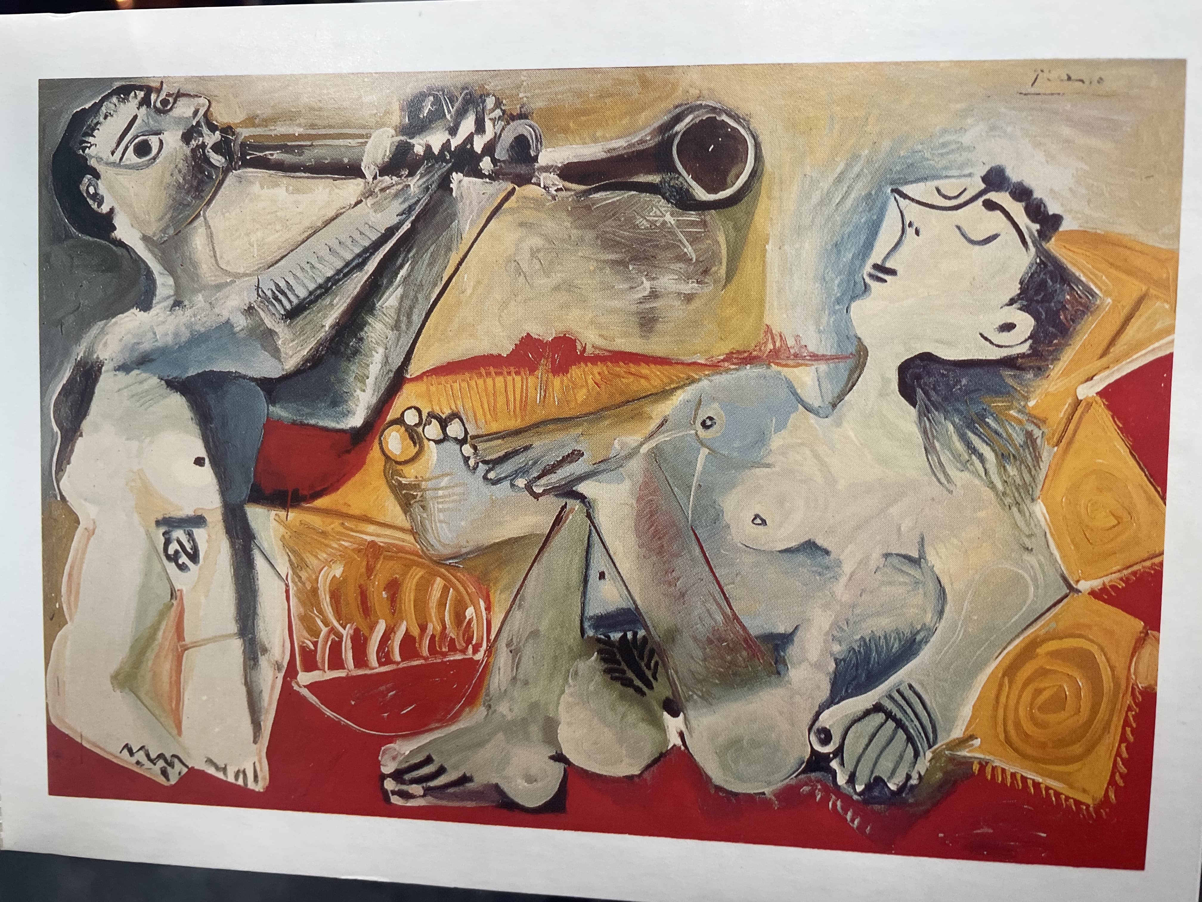 The Flute Player and the Reclining Nude by Pablo Picasso (1932)