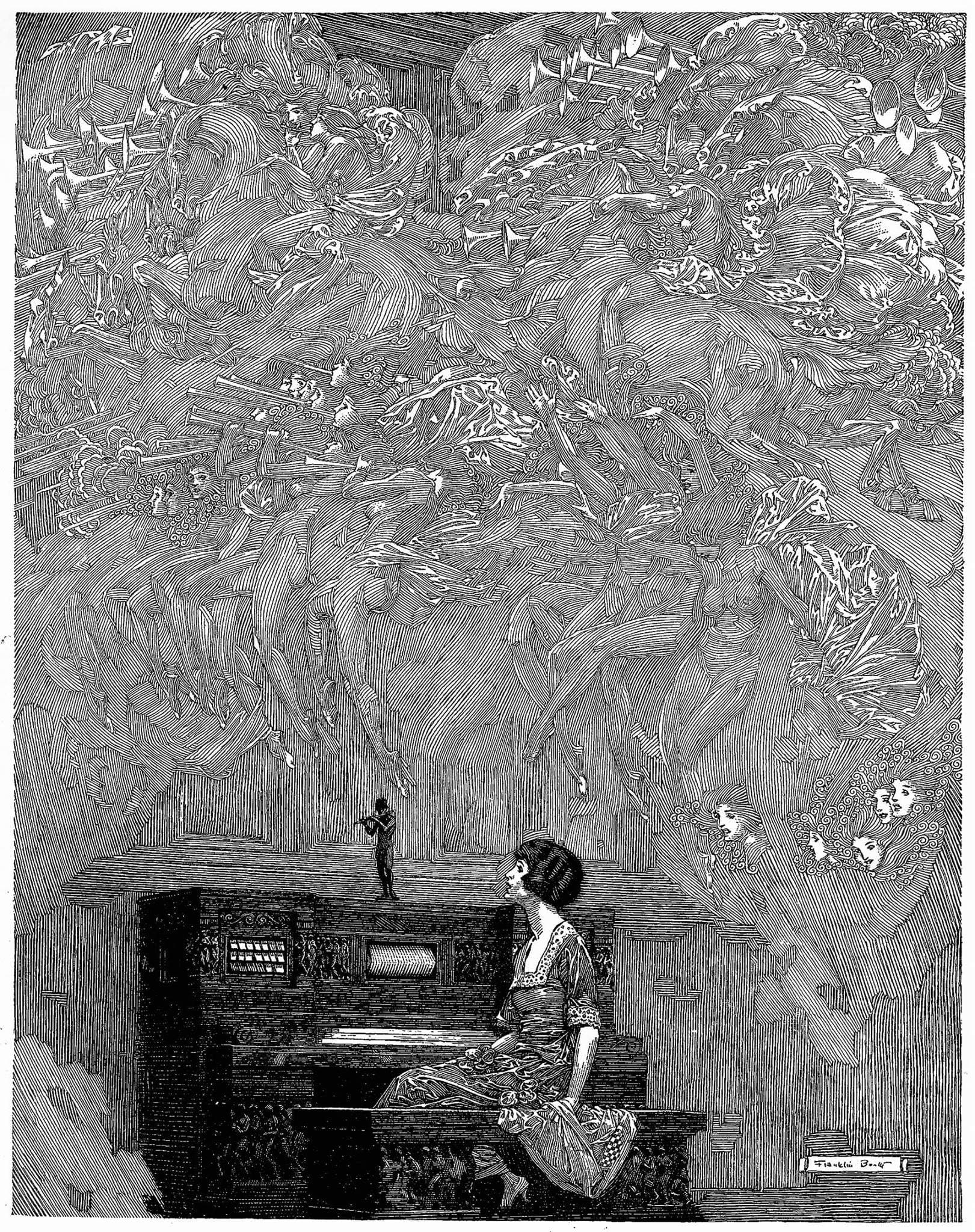 The Music of the Spheres by Franklin Booth (1914)