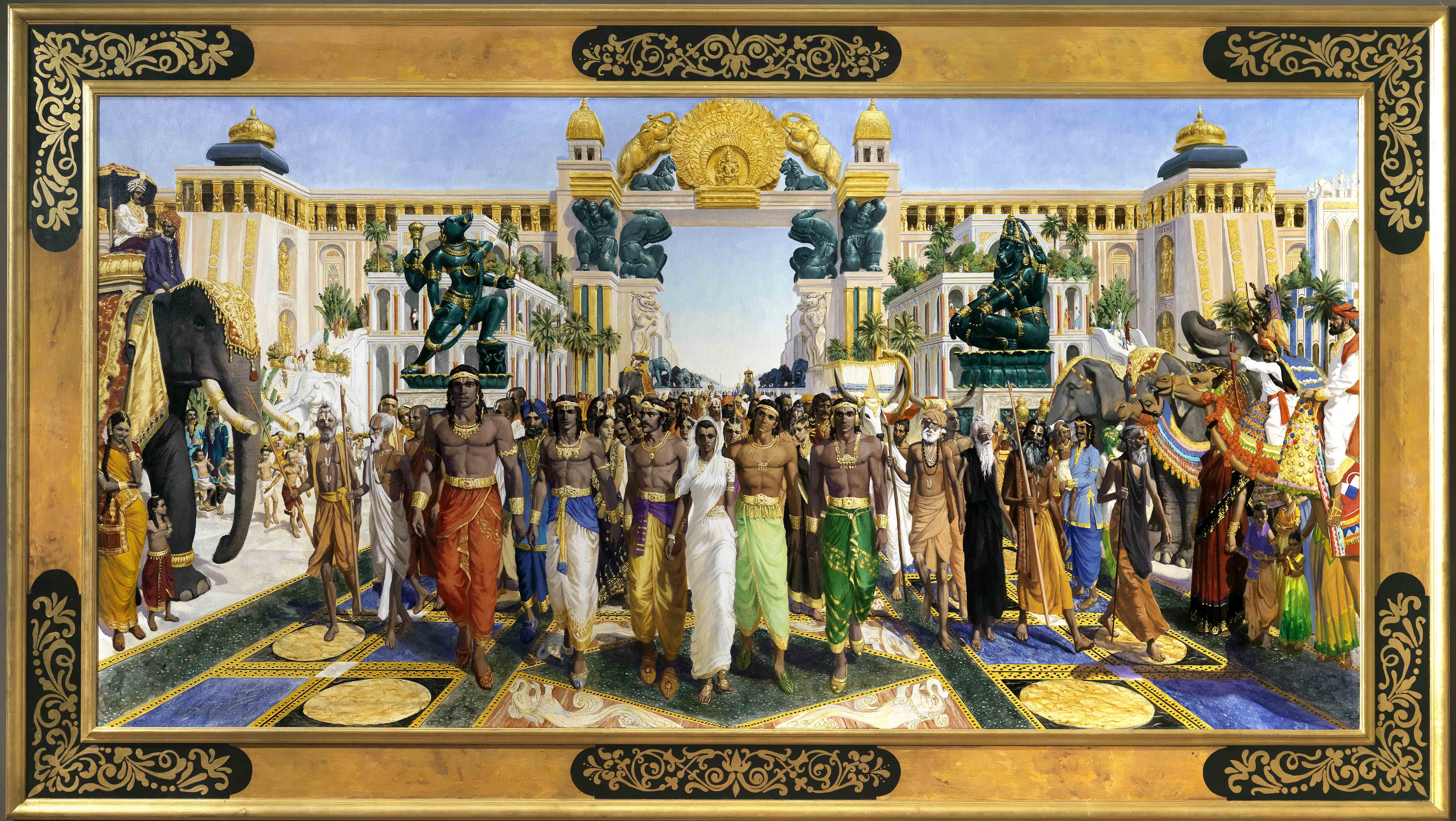 The Procession of Rama by Raja Ravi Varma (c. 1900)
