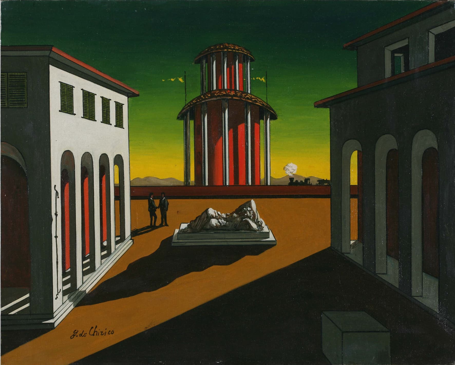 The Red Tower by Giorgio de Chirico (1925)