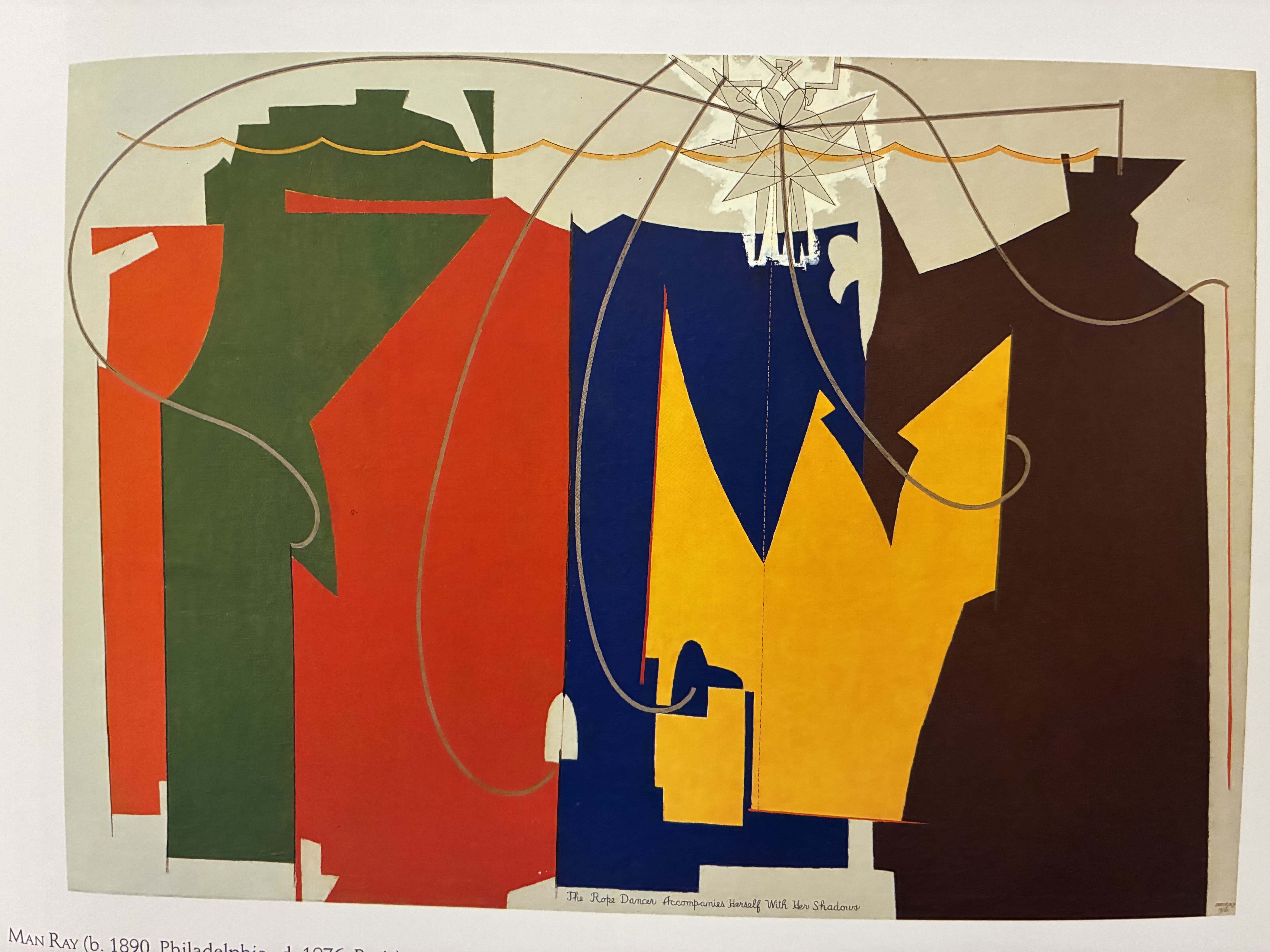 The Rope Dancer Accompanies Herself With Her Shadows by Man Ray (1916)