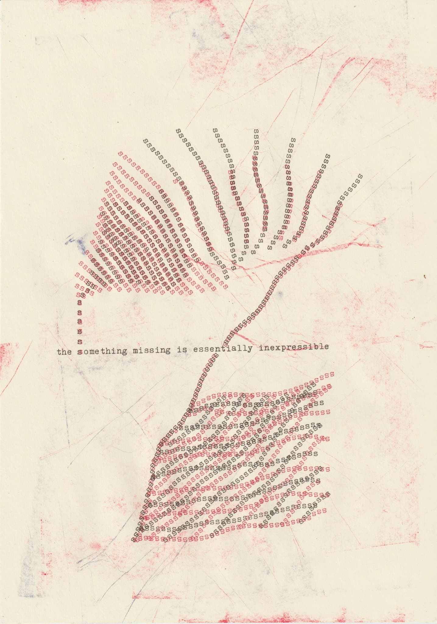 the something missing is essentially inexpressible by Bern Porter (1971)