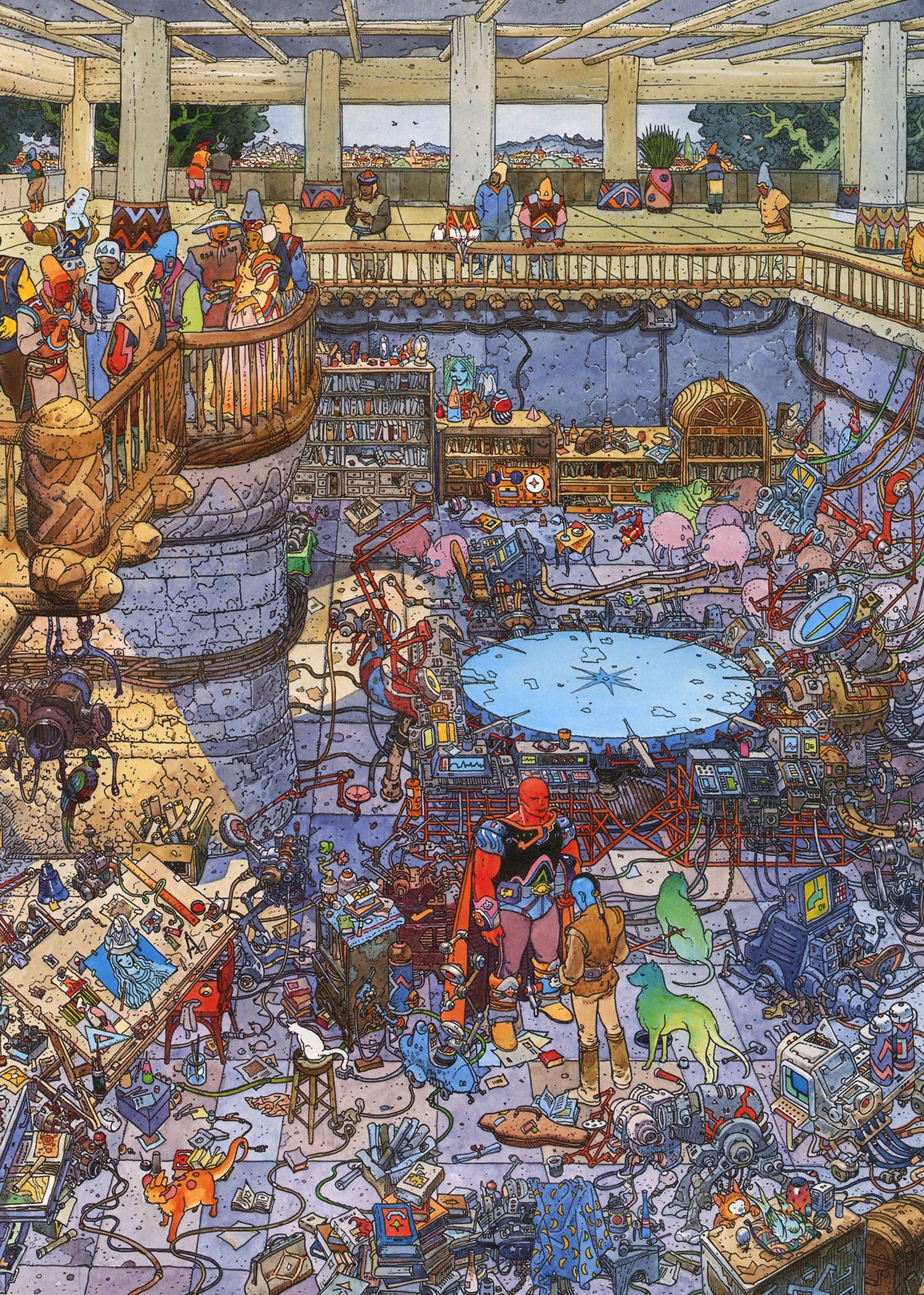 The Workshop of Jerry Cornelius by Moebius (1981)