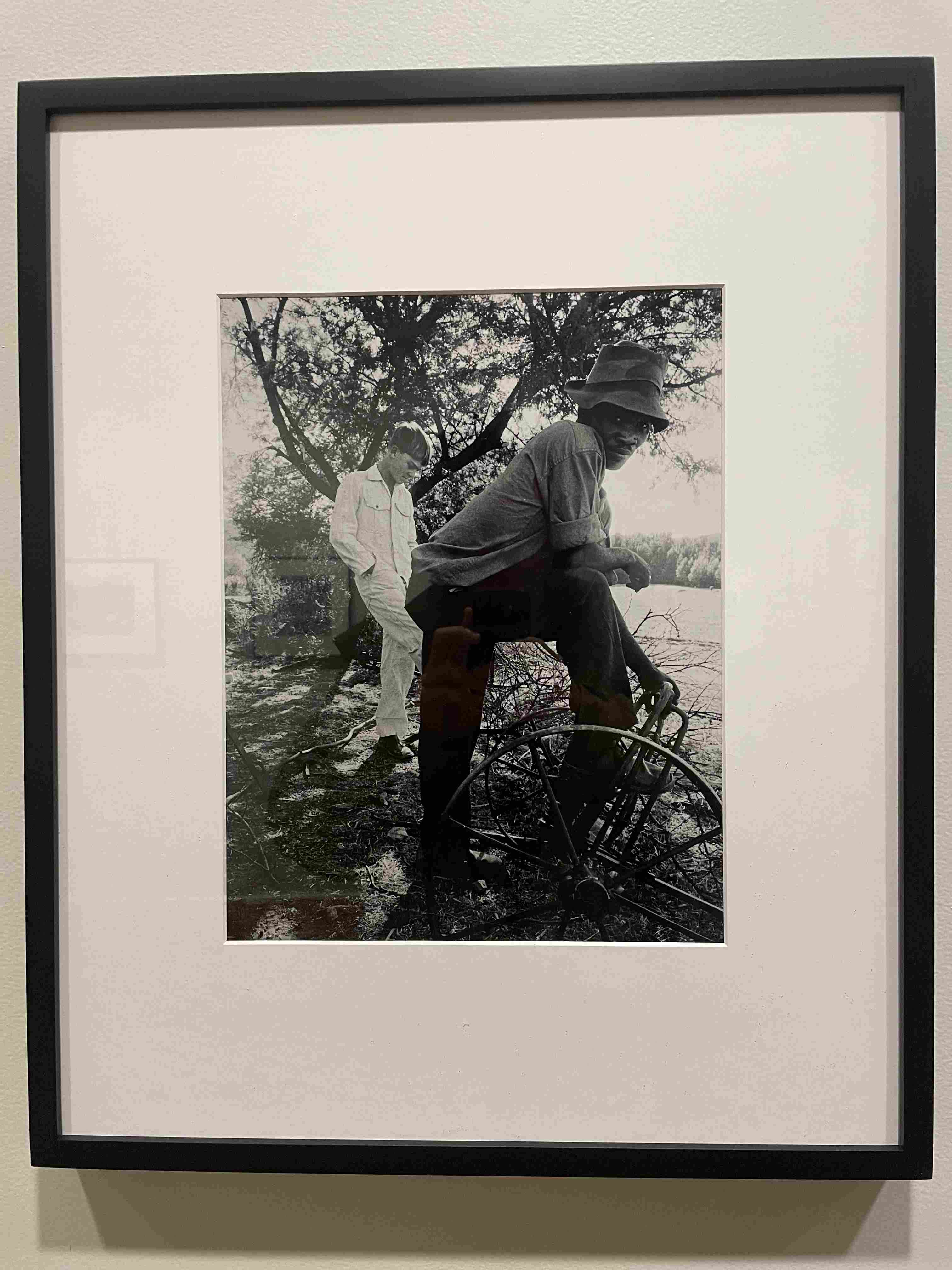 Untitled (Man on a Wheel, Fort Scott, Kansas) by Gordon Parks (1949)