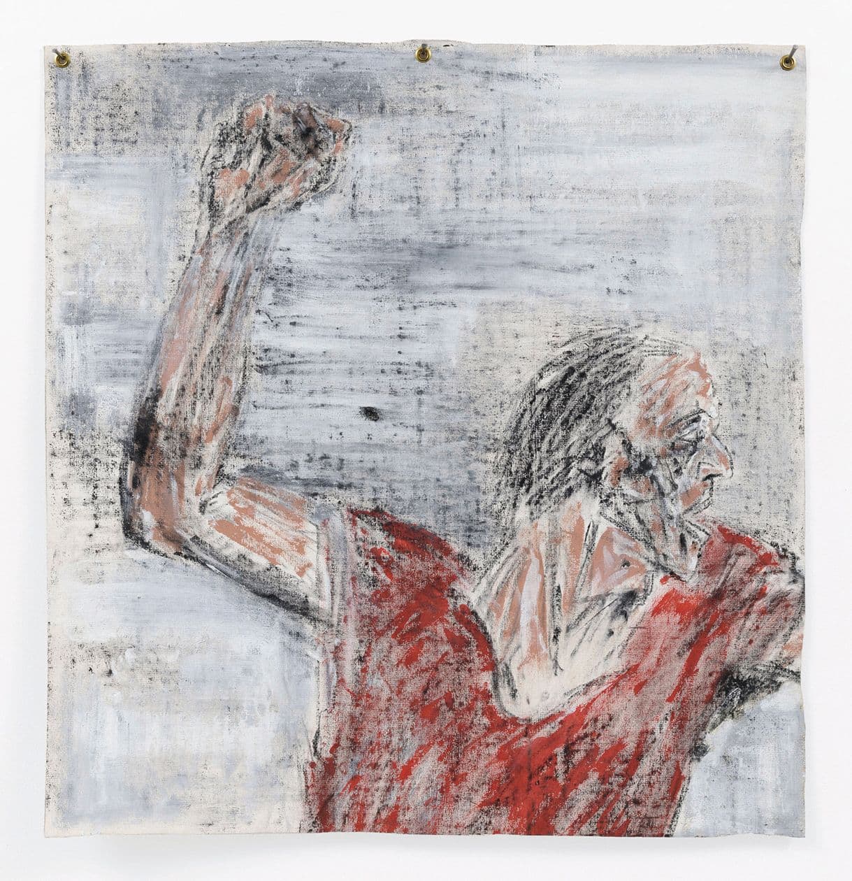 Untitled (Man with Raised Fist) by Georg Baselitz (1983)