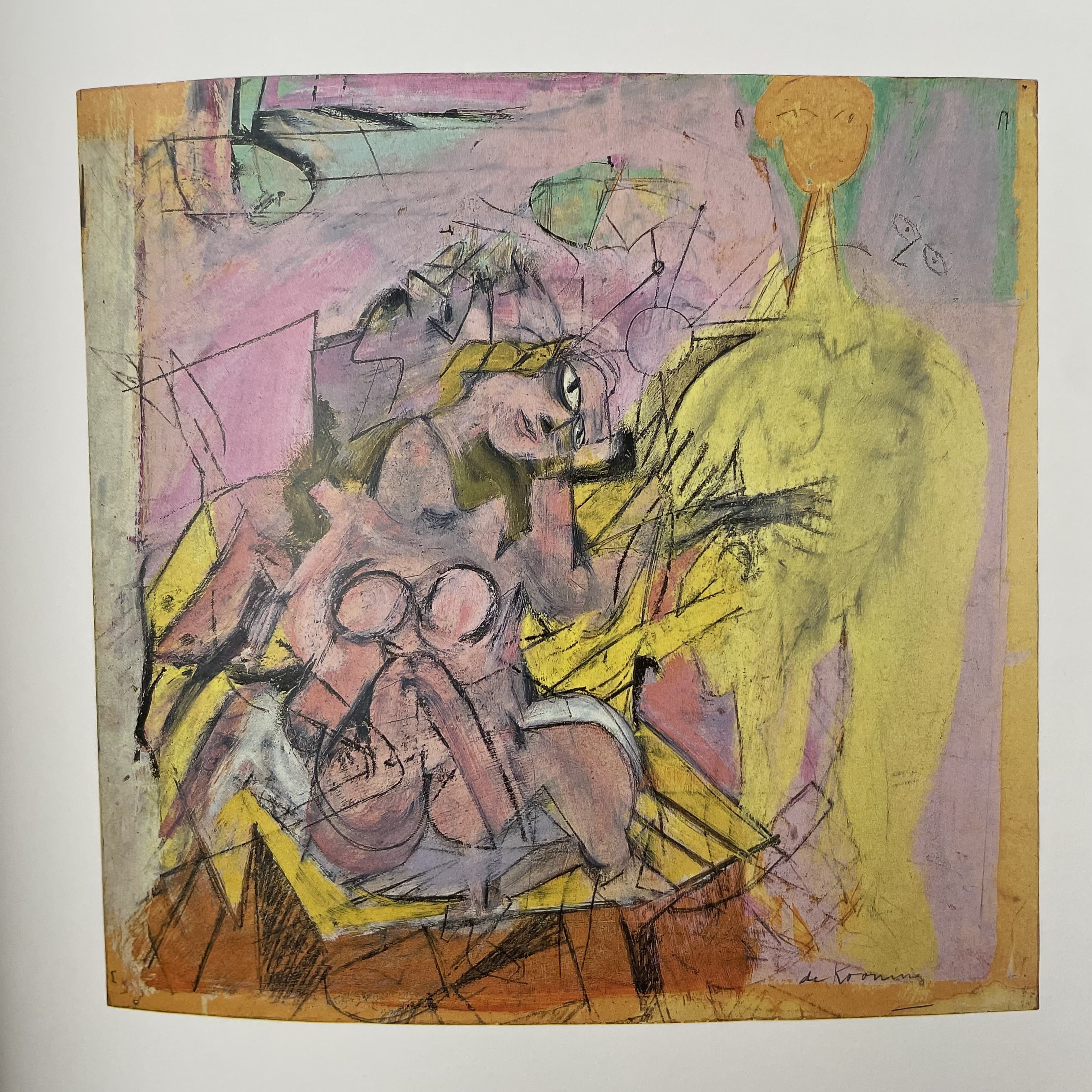 Woman and Bicycle by Willem de Kooning (1952-1953)