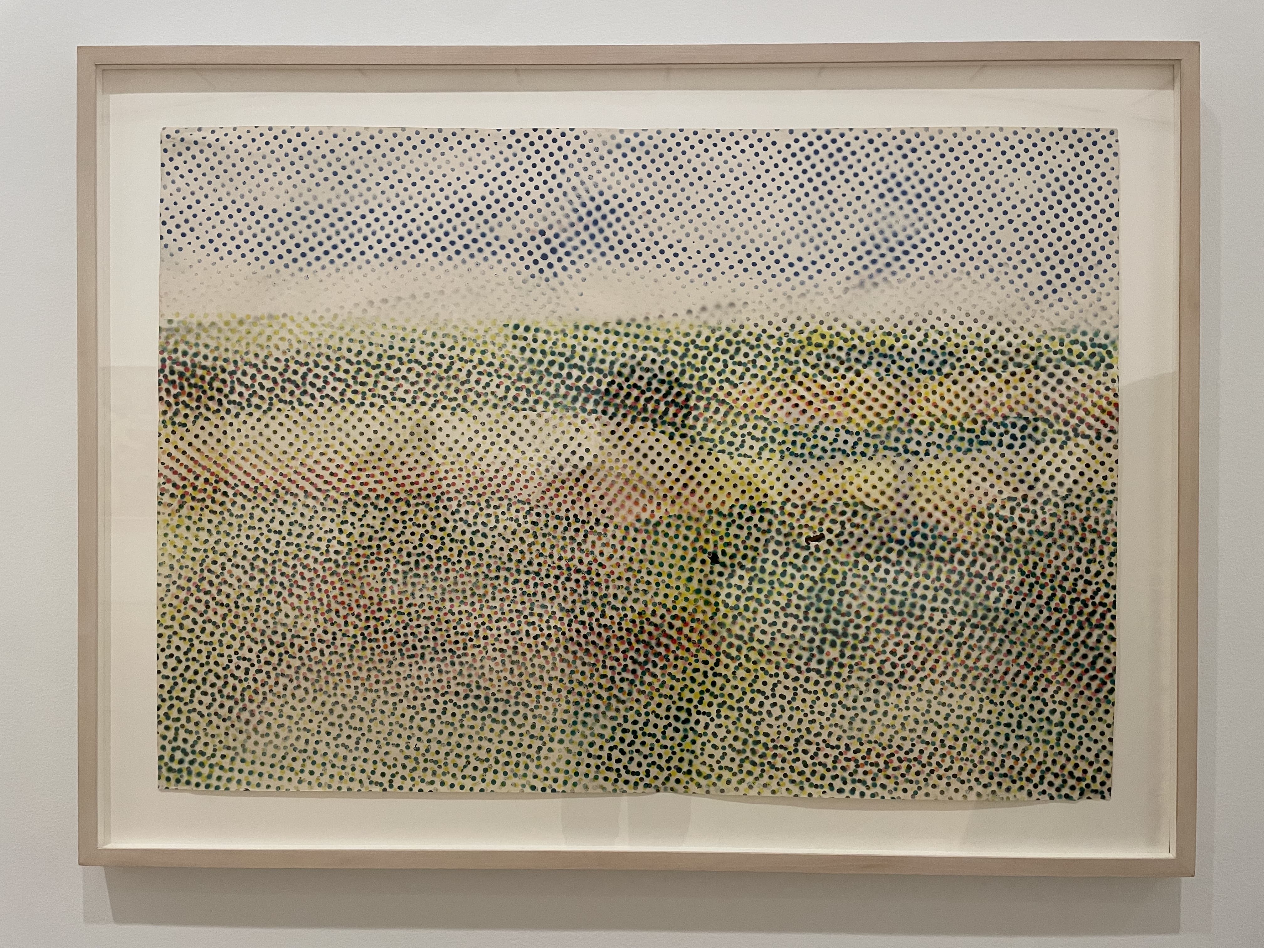 Abstract Landscape Created with Multi-Colored Dots