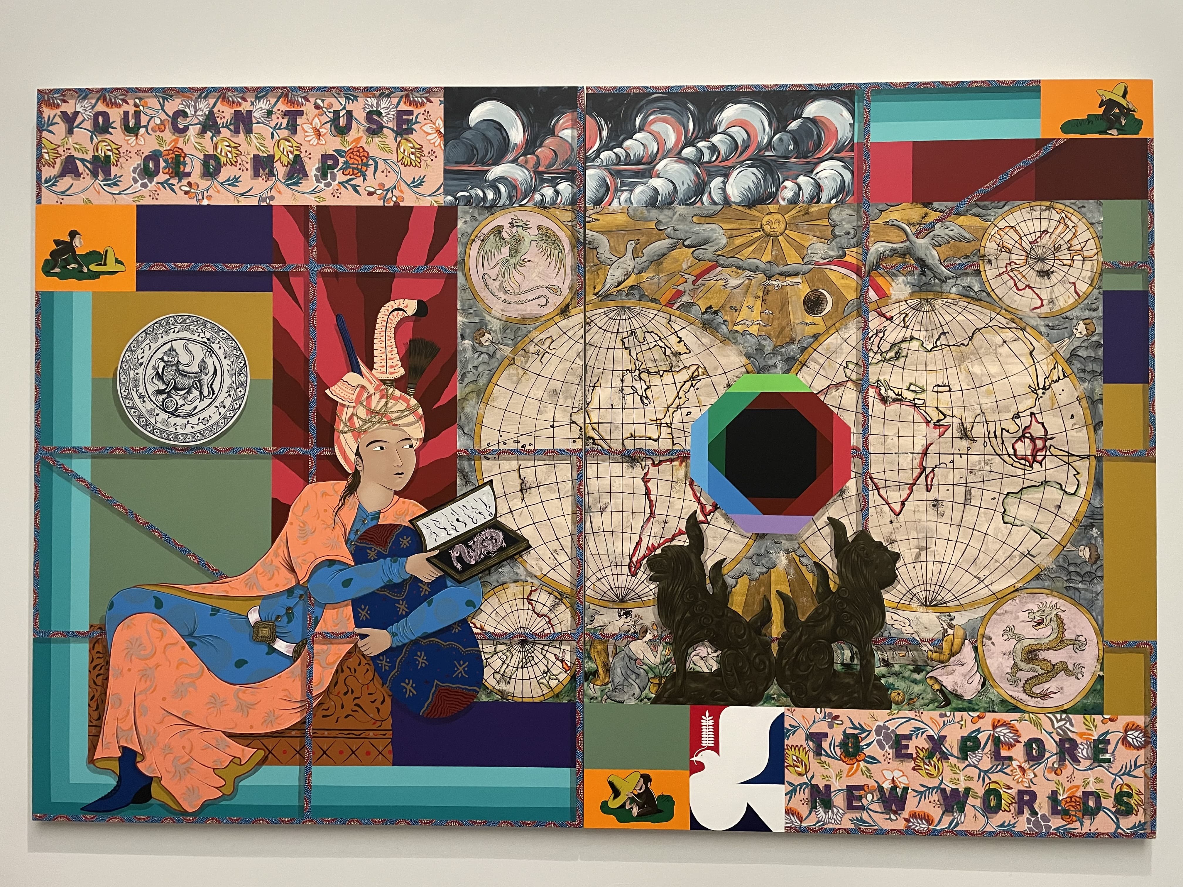You Can't Use an Old Map to Explore New Worlds by Michael Armitage (2020)