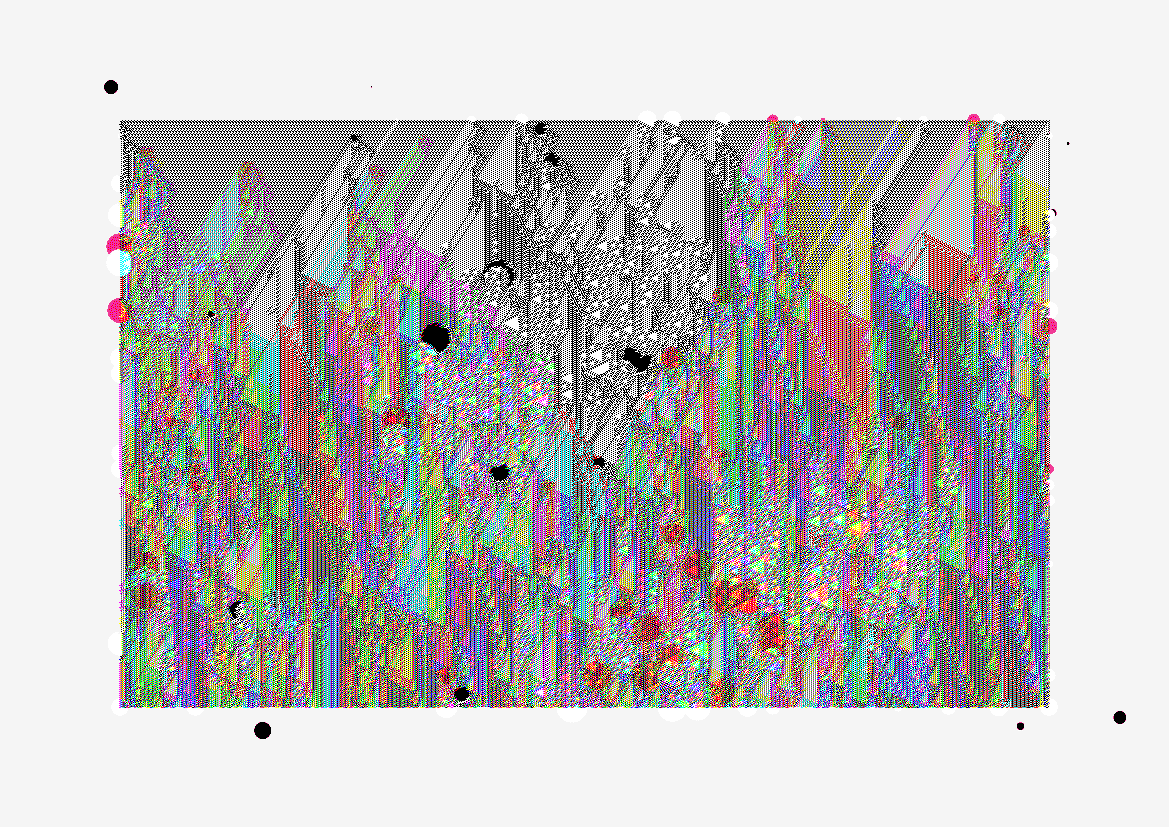 Illustration Abstract Generative Art With Colorful Pixels And Geometric Patterns