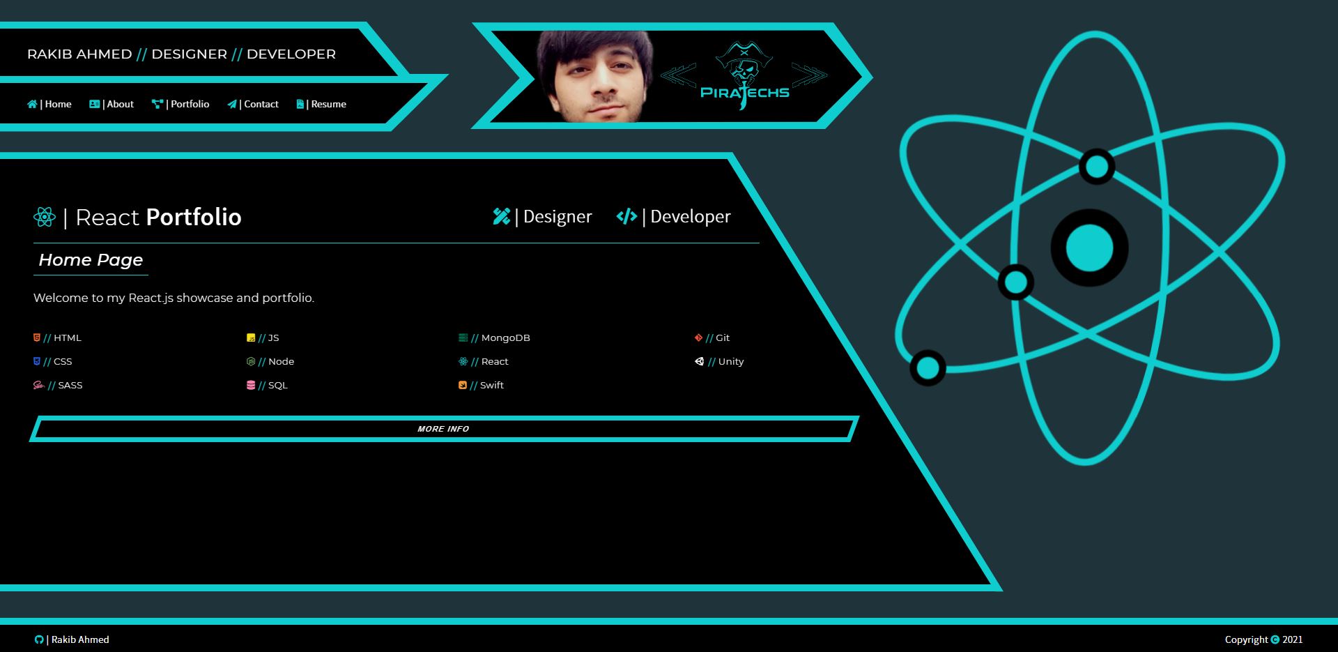GitHub - strawhat19/React-Portfolio: A showcase of my React skills and ...